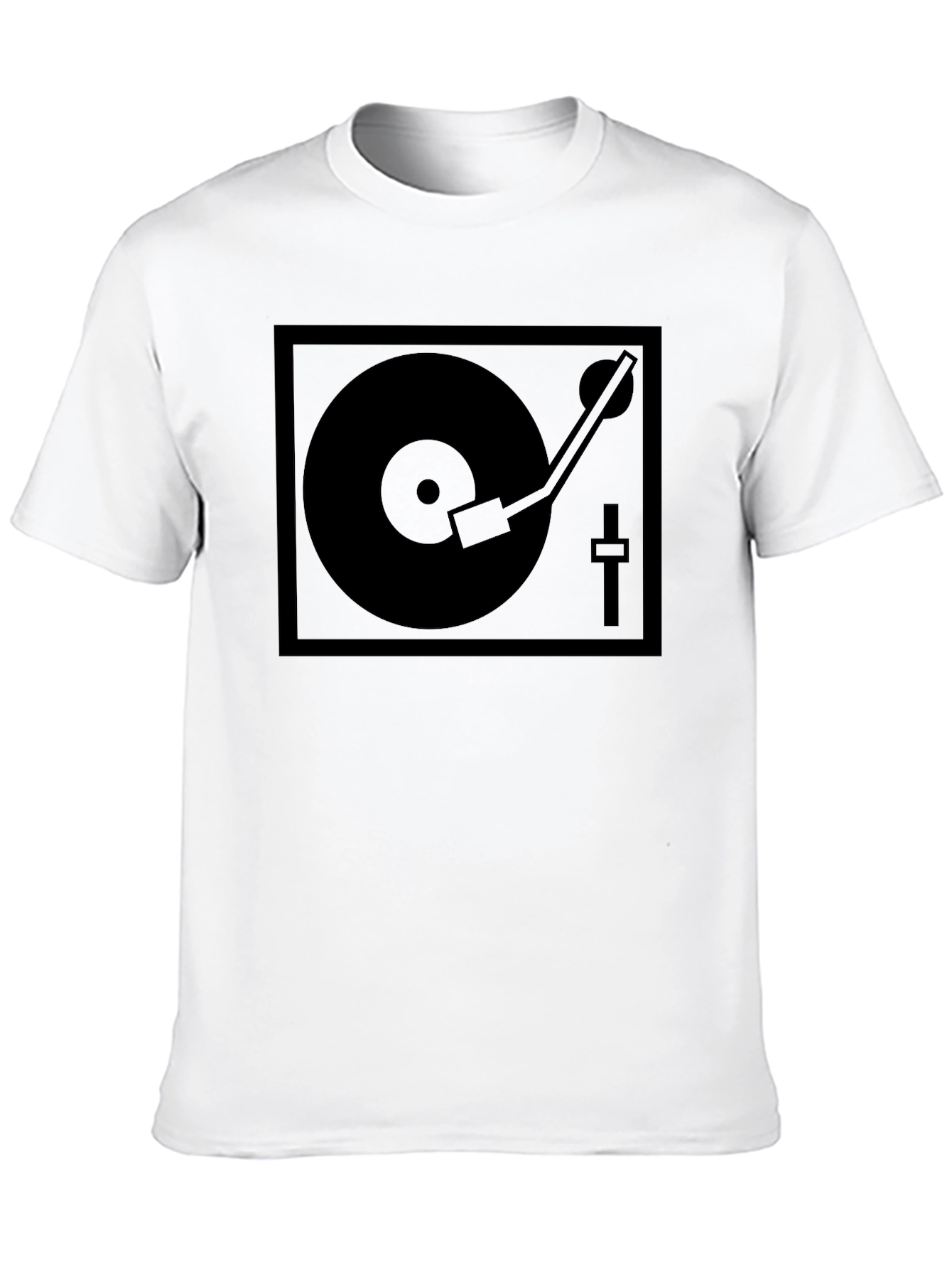 DJ Turntable Graphic T-Shirt - Black