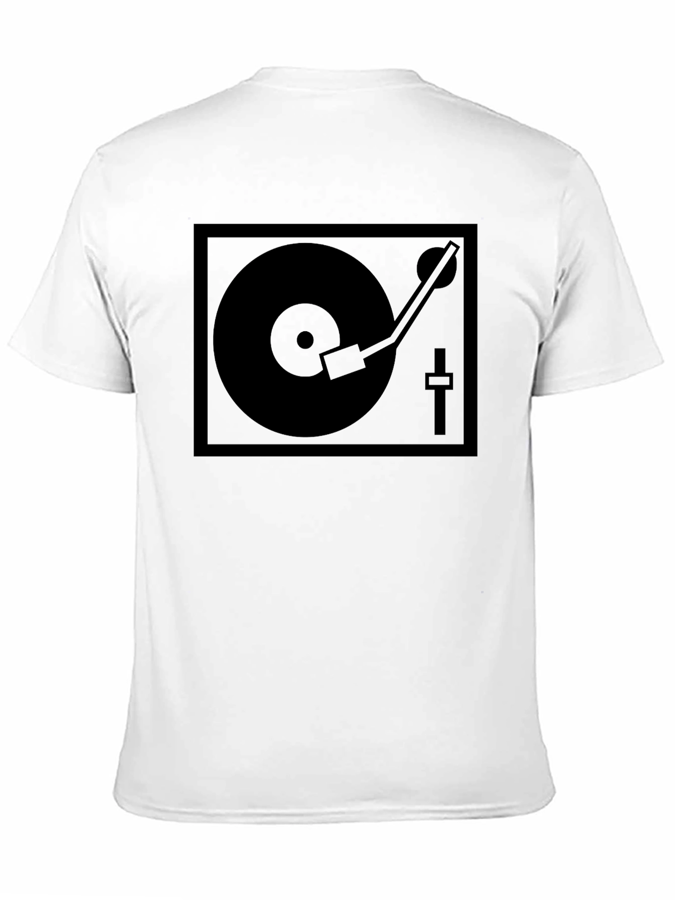 DJ Turntable Graphic T-Shirt - Black