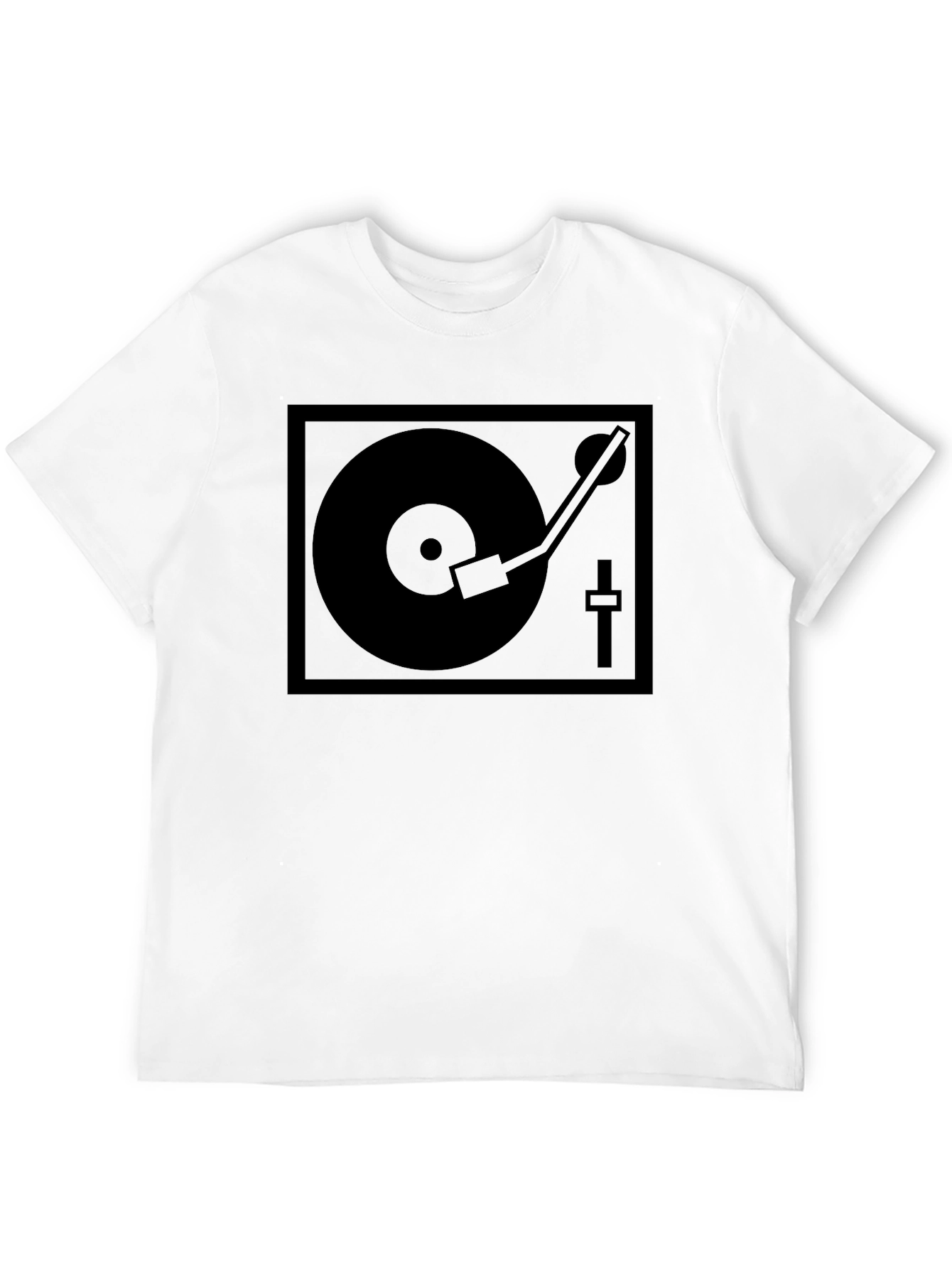 DJ Turntable Graphic T-Shirt - Black