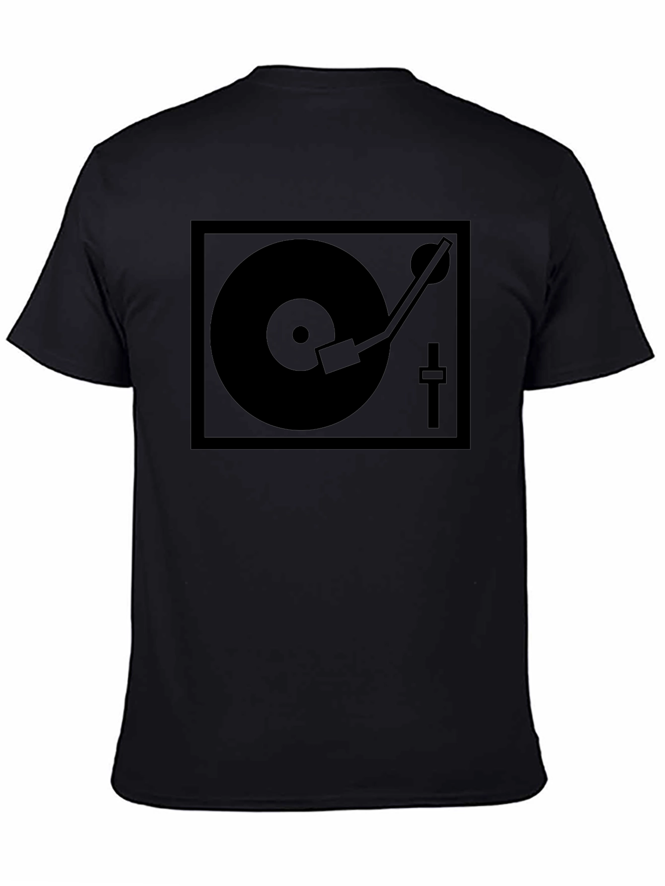 DJ Turntable Graphic T-Shirt - Black