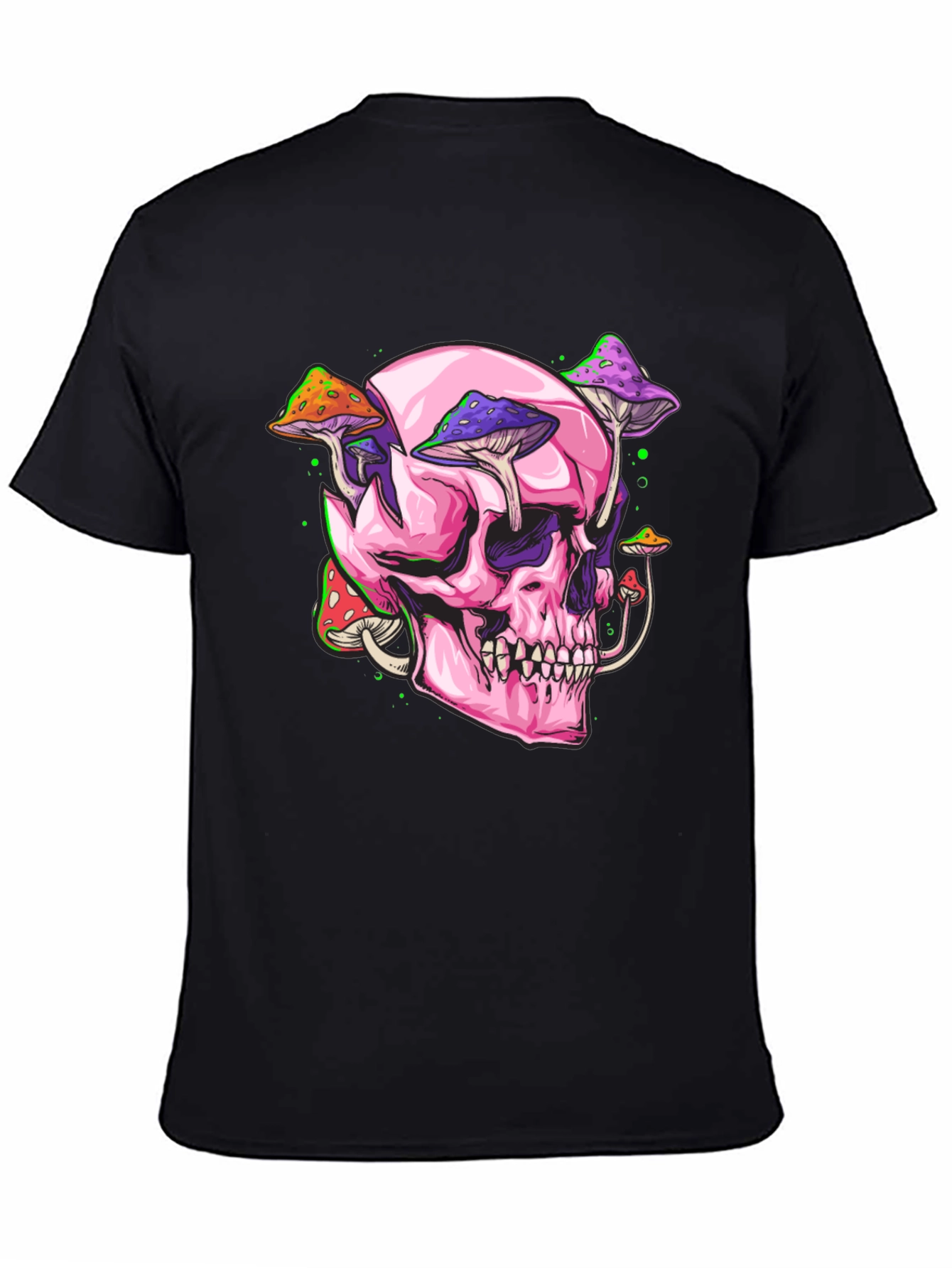 Skull and Mushroom Graphic Tee