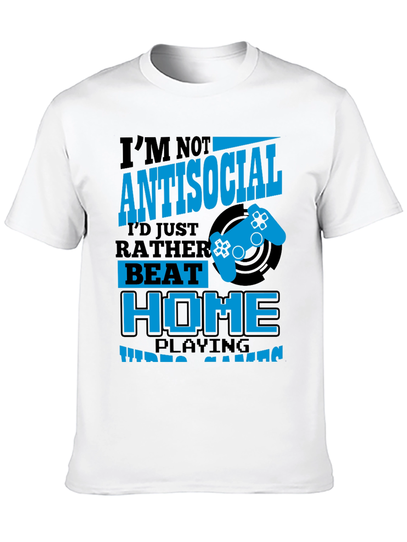 Im Not Antisocial Funny Gamer T-Shirt