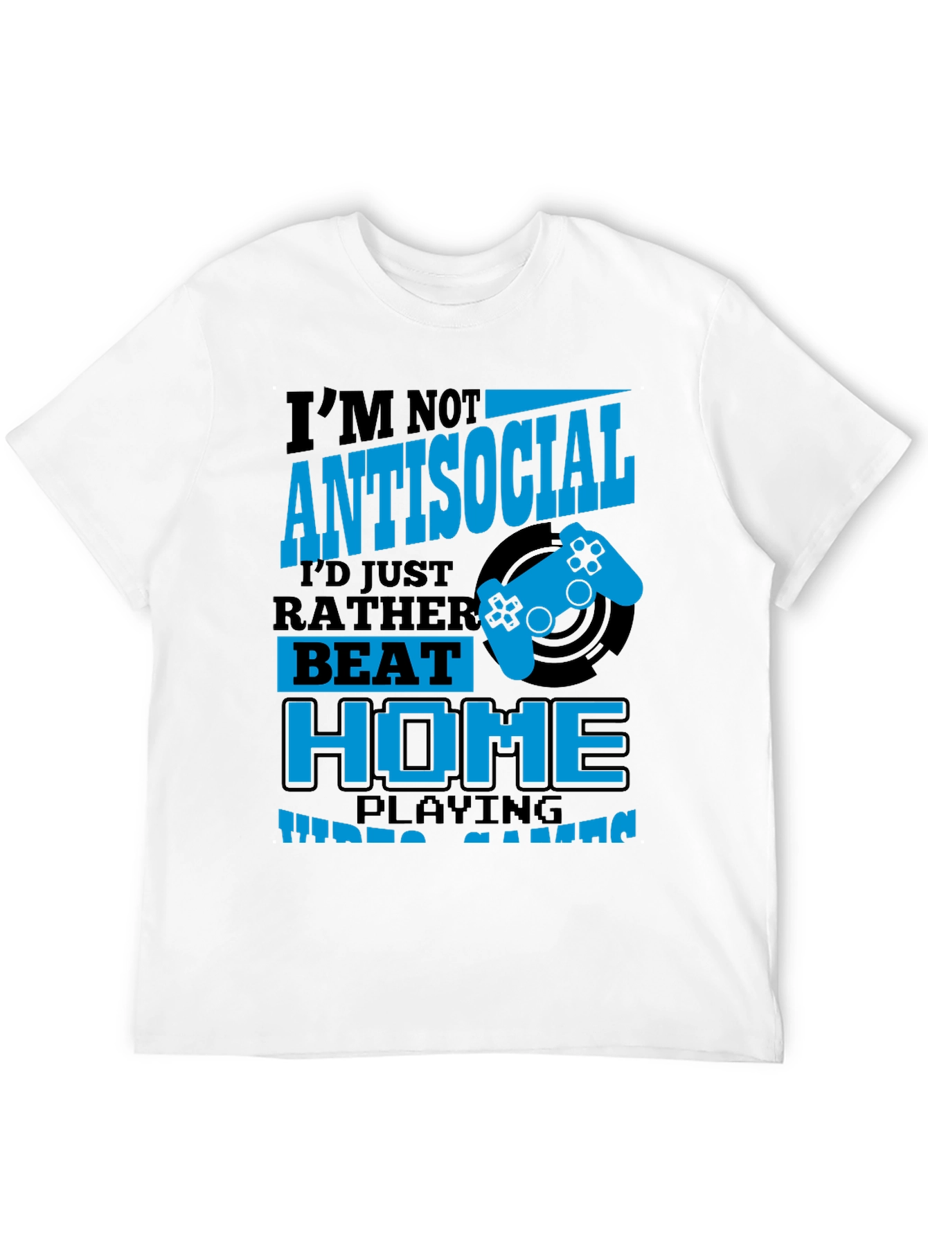 Im Not Antisocial Funny Gamer T-Shirt