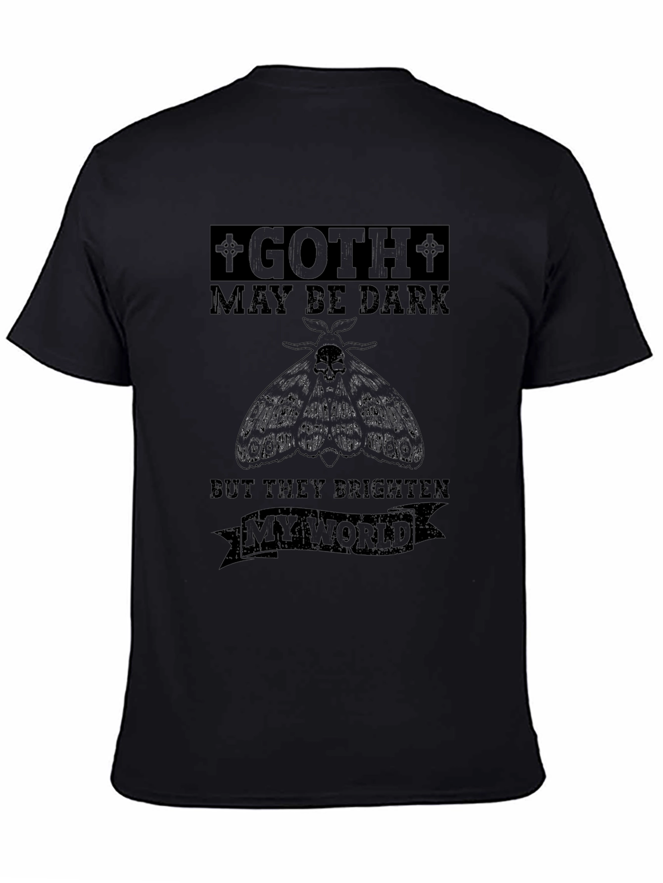 Goth Brighten My World Graphic T-Shirt