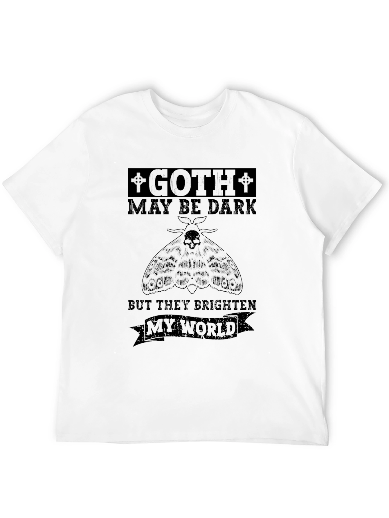Goth Brighten My World Graphic T-Shirt