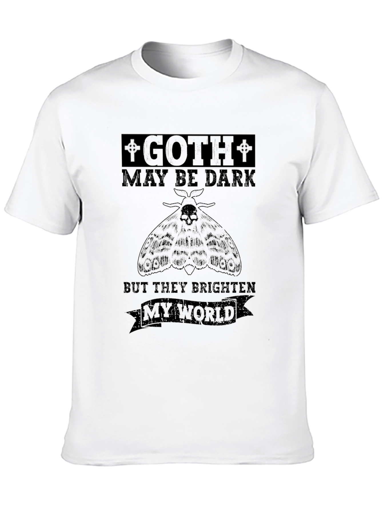 Goth Brighten My World Graphic T-Shirt