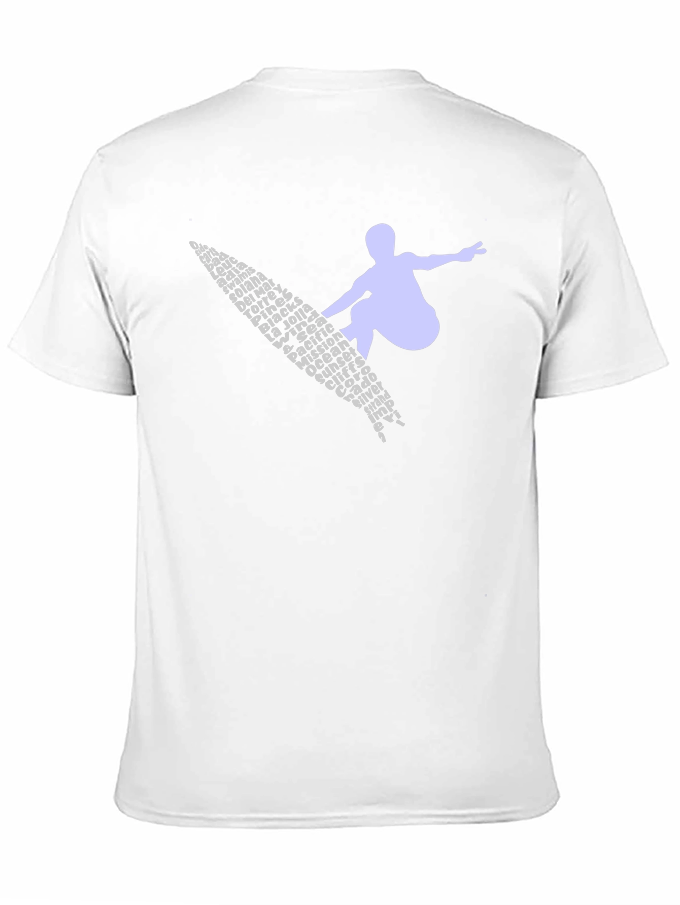 Surfer Word Art Graphic Tee - Black