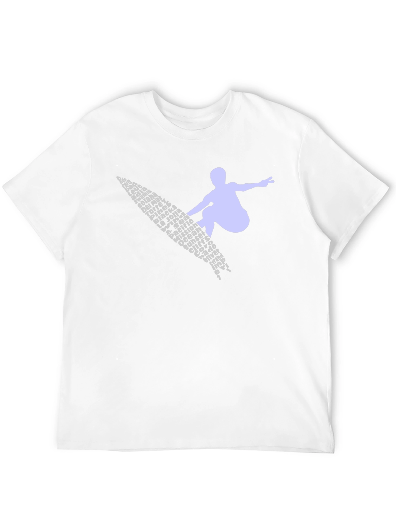 Surfer Word Art Graphic Tee - Black