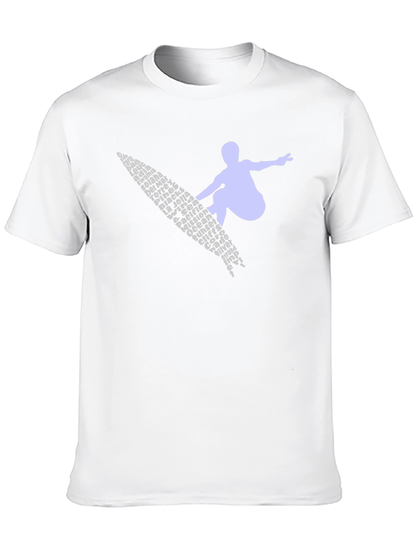 Surfer Word Art Graphic Tee - Black