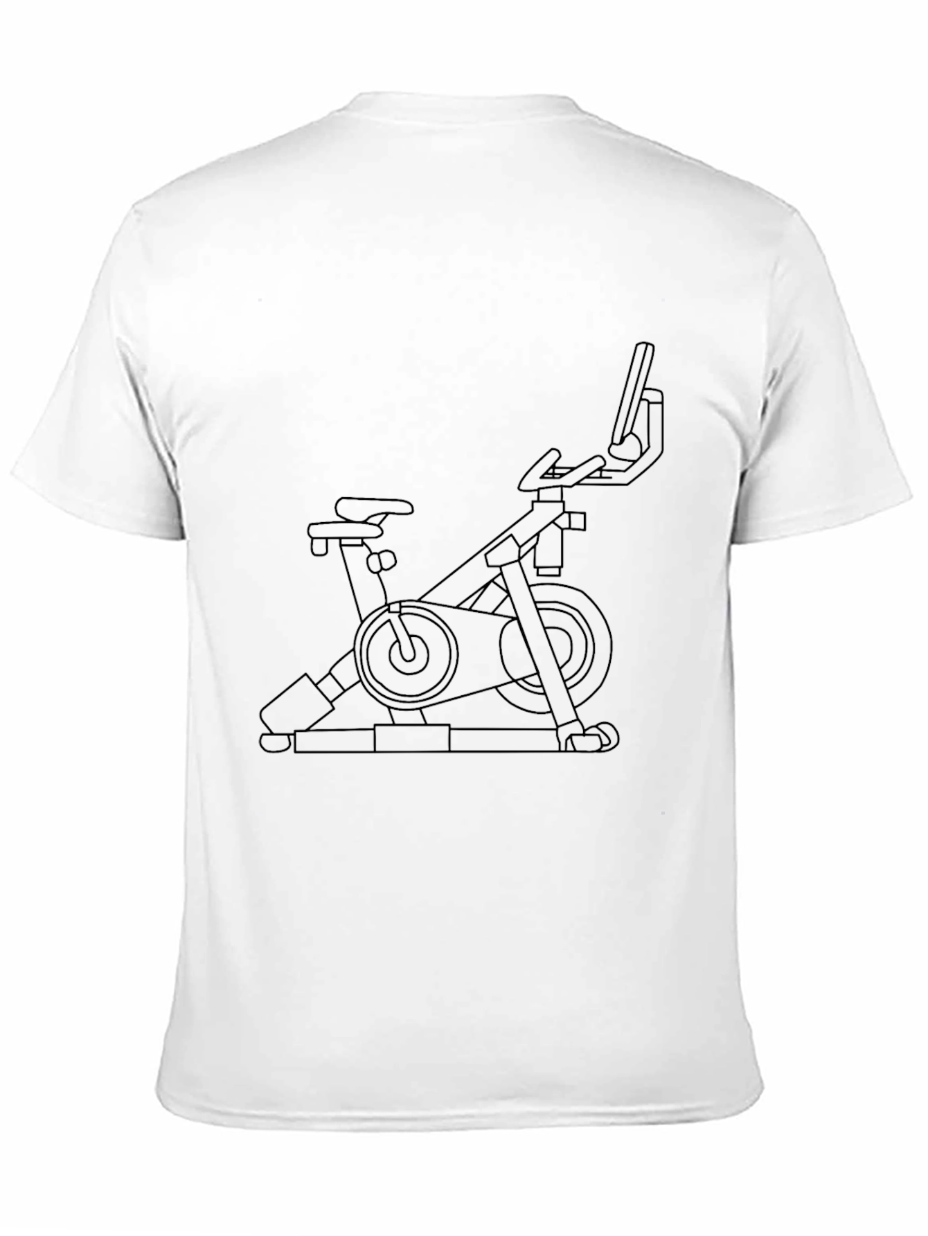 Stationary Bike Graphic Tee - Fitness Enthusiast Shirt