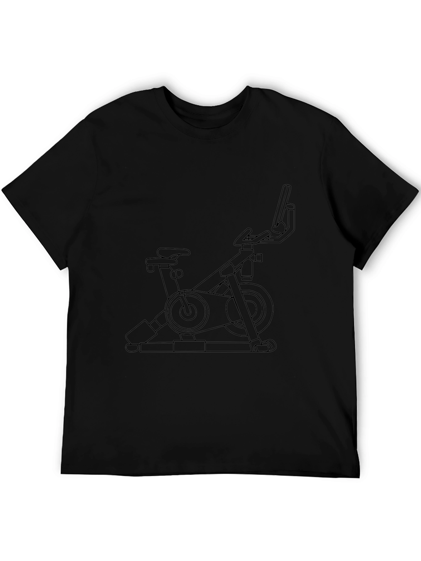 Stationary Bike Graphic Tee - Fitness Enthusiast Shirt