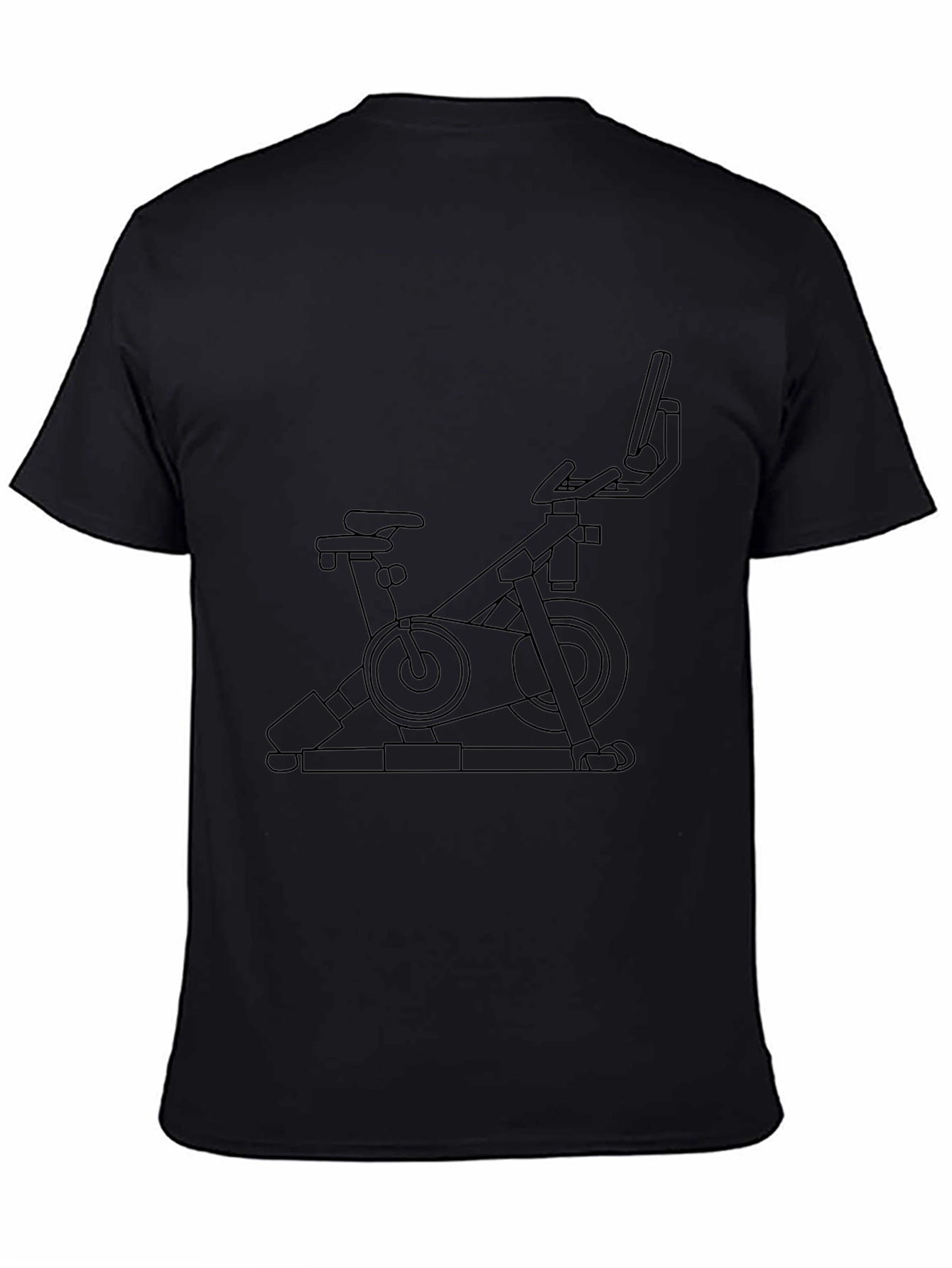 Stationary Bike Graphic Tee - Fitness Enthusiast Shirt