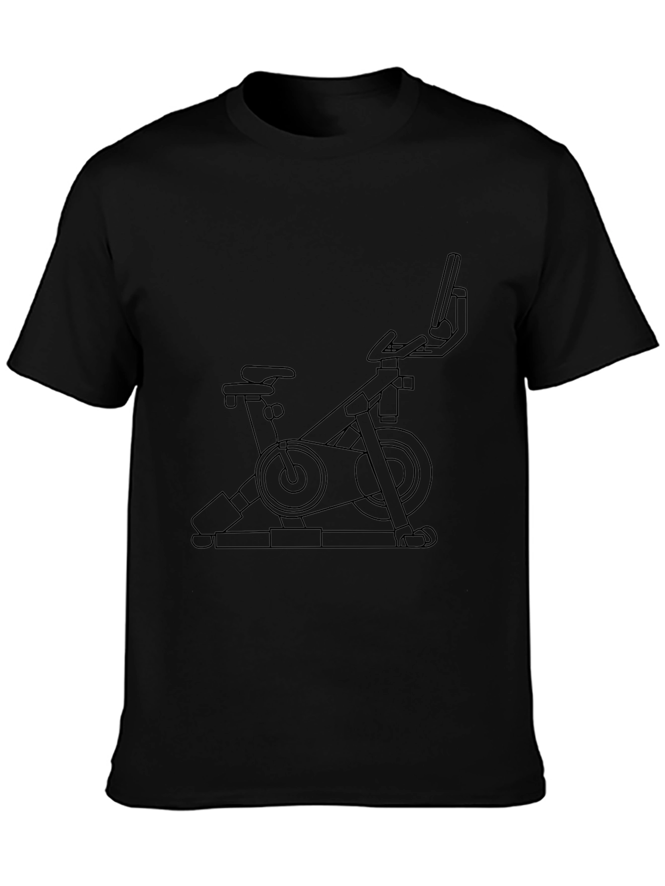 Stationary Bike Graphic Tee - Fitness Enthusiast Shirt