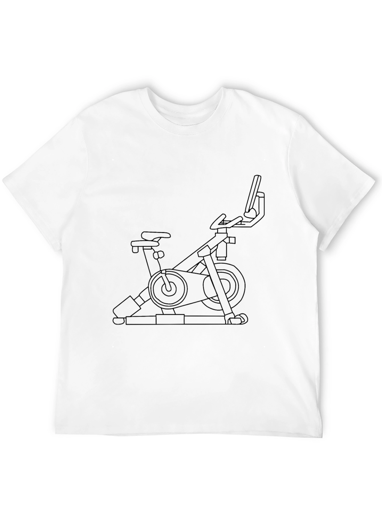 Stationary Bike Graphic Tee - Fitness Enthusiast Shirt