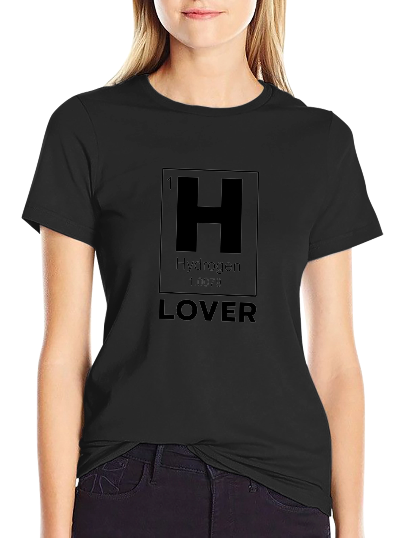 Hydrogen Lover Black T-Shirt - Chemistry Humor Tee