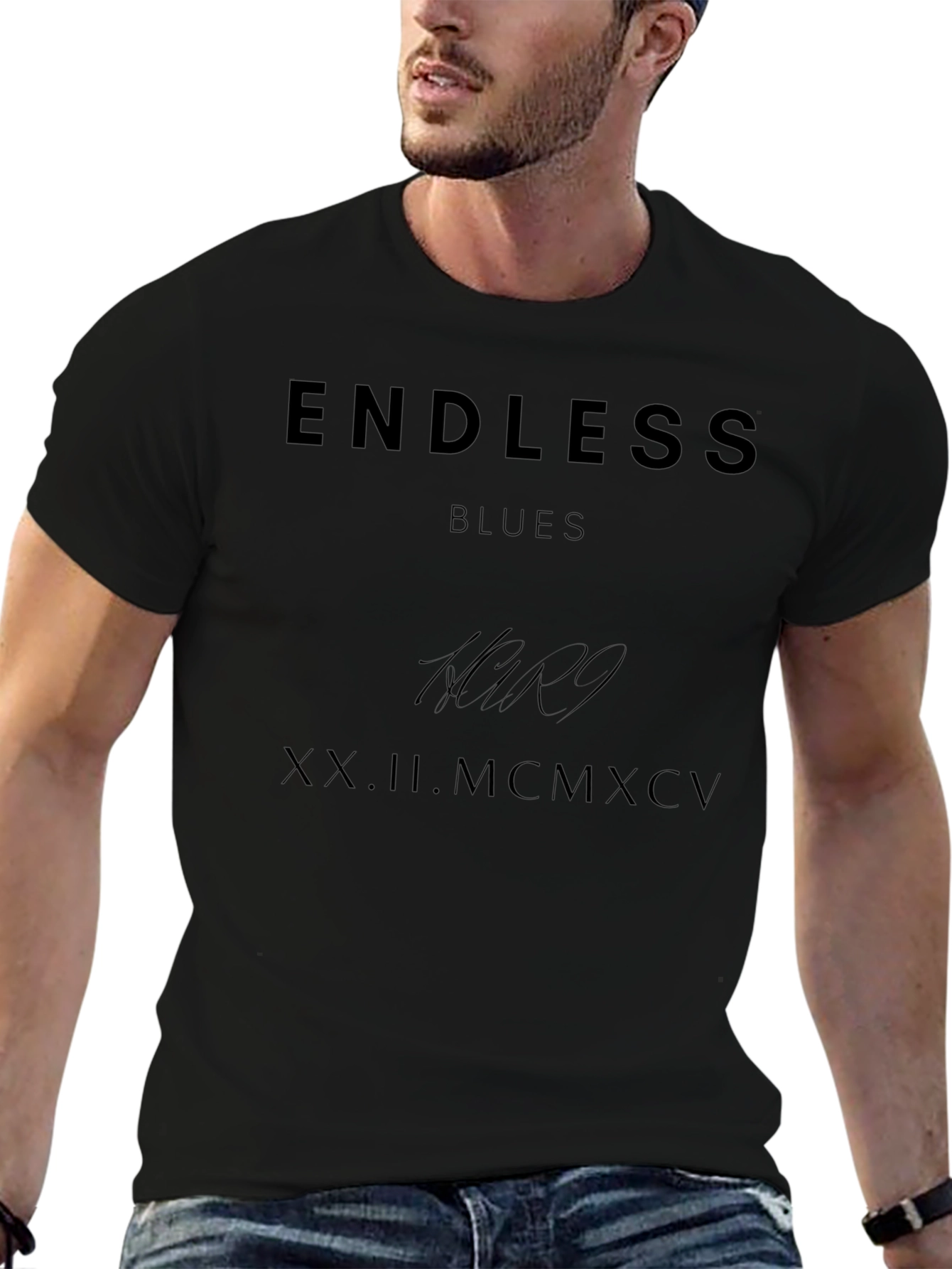 Endless Blues Graphic Print T-Shirt