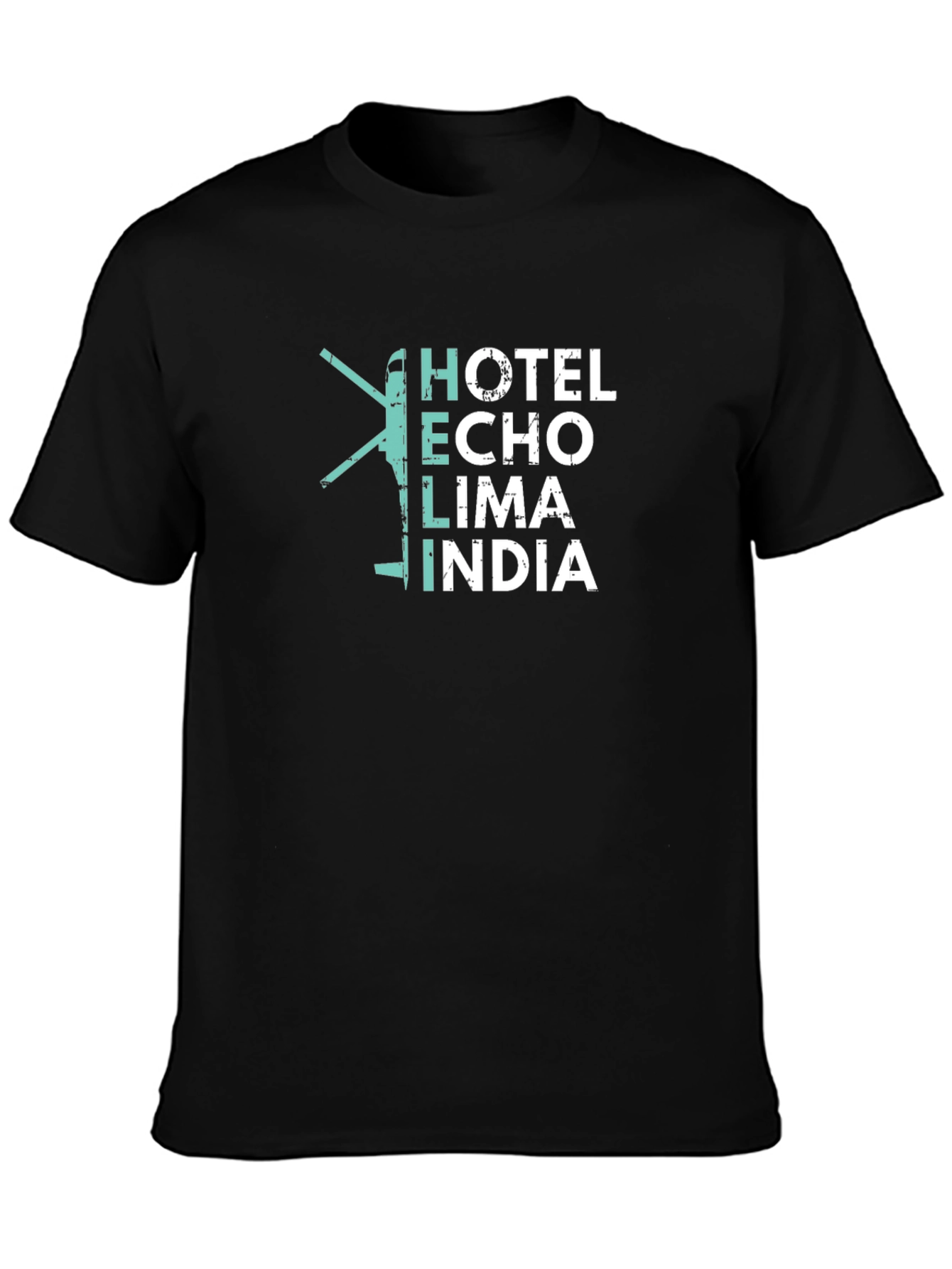 Helicopter Hotel Echo Lima India T-Shirt
