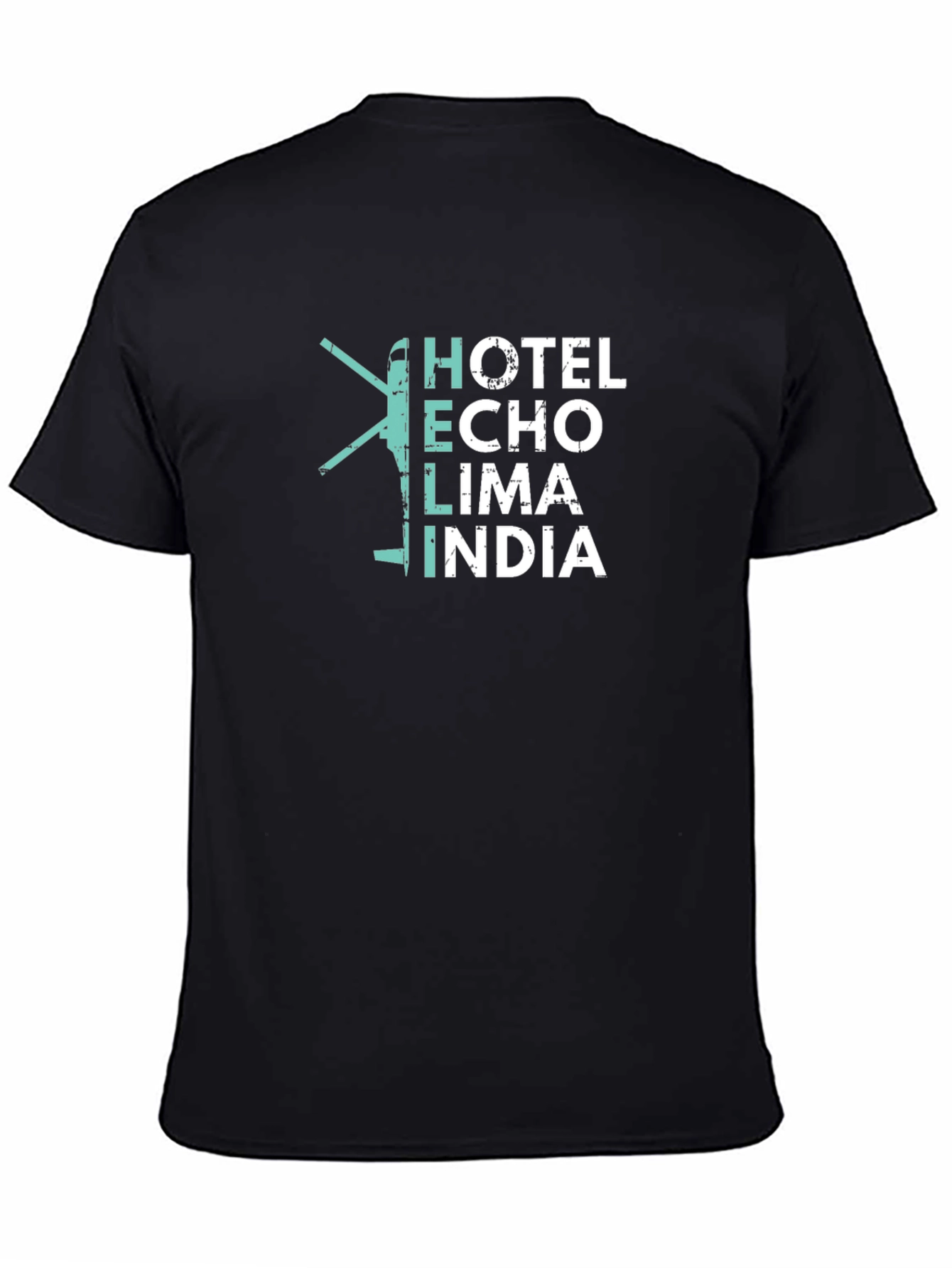 Helicopter Hotel Echo Lima India T-Shirt