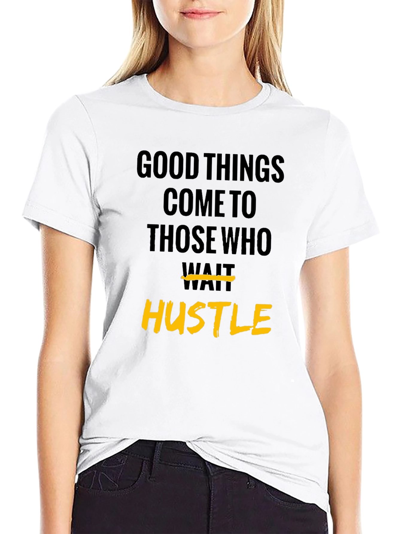 Hustle Graphic Tee - Motivational Short Sleeve T-Shirt