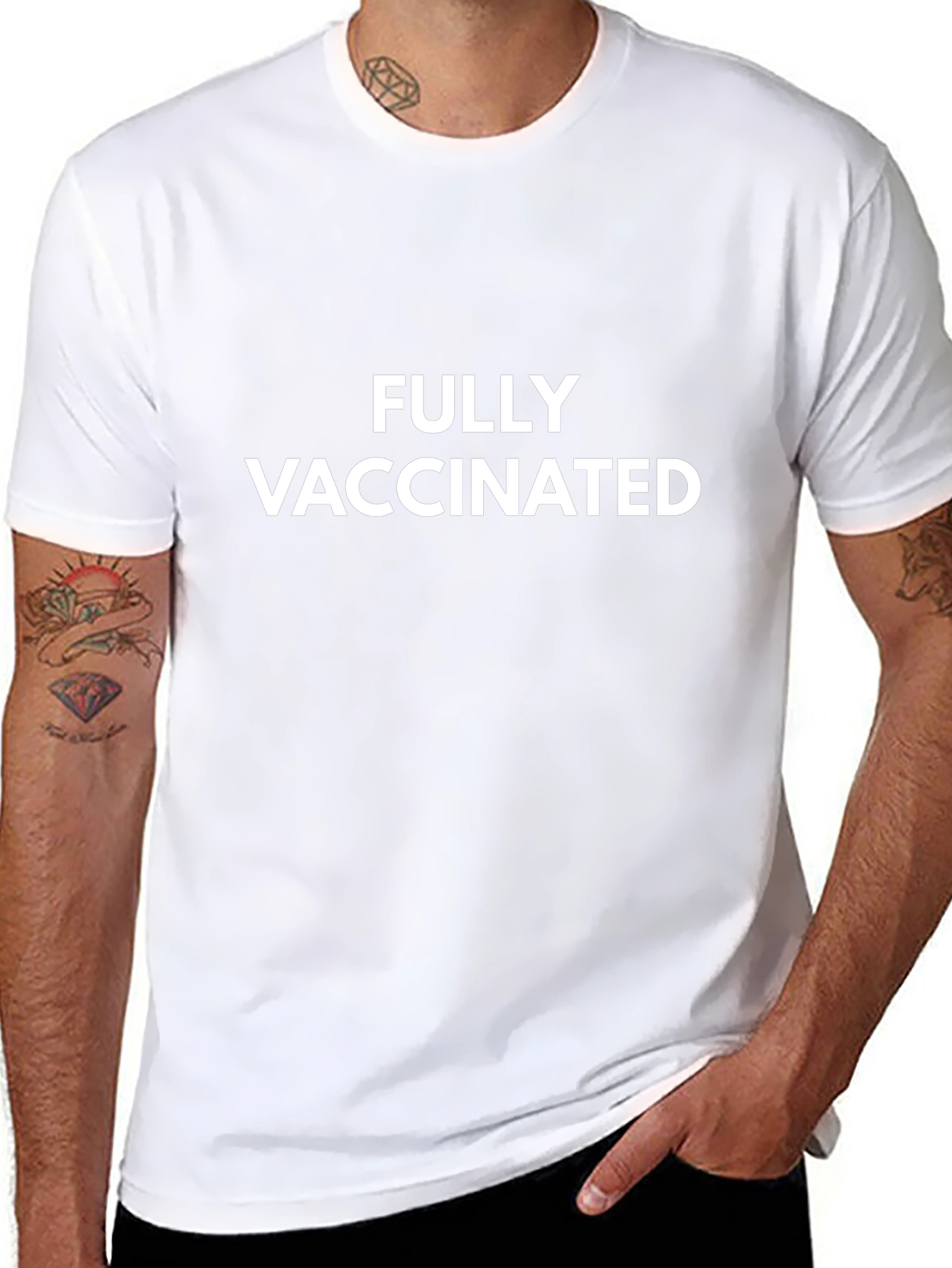 Fully Vaccinated Black T-Shirt