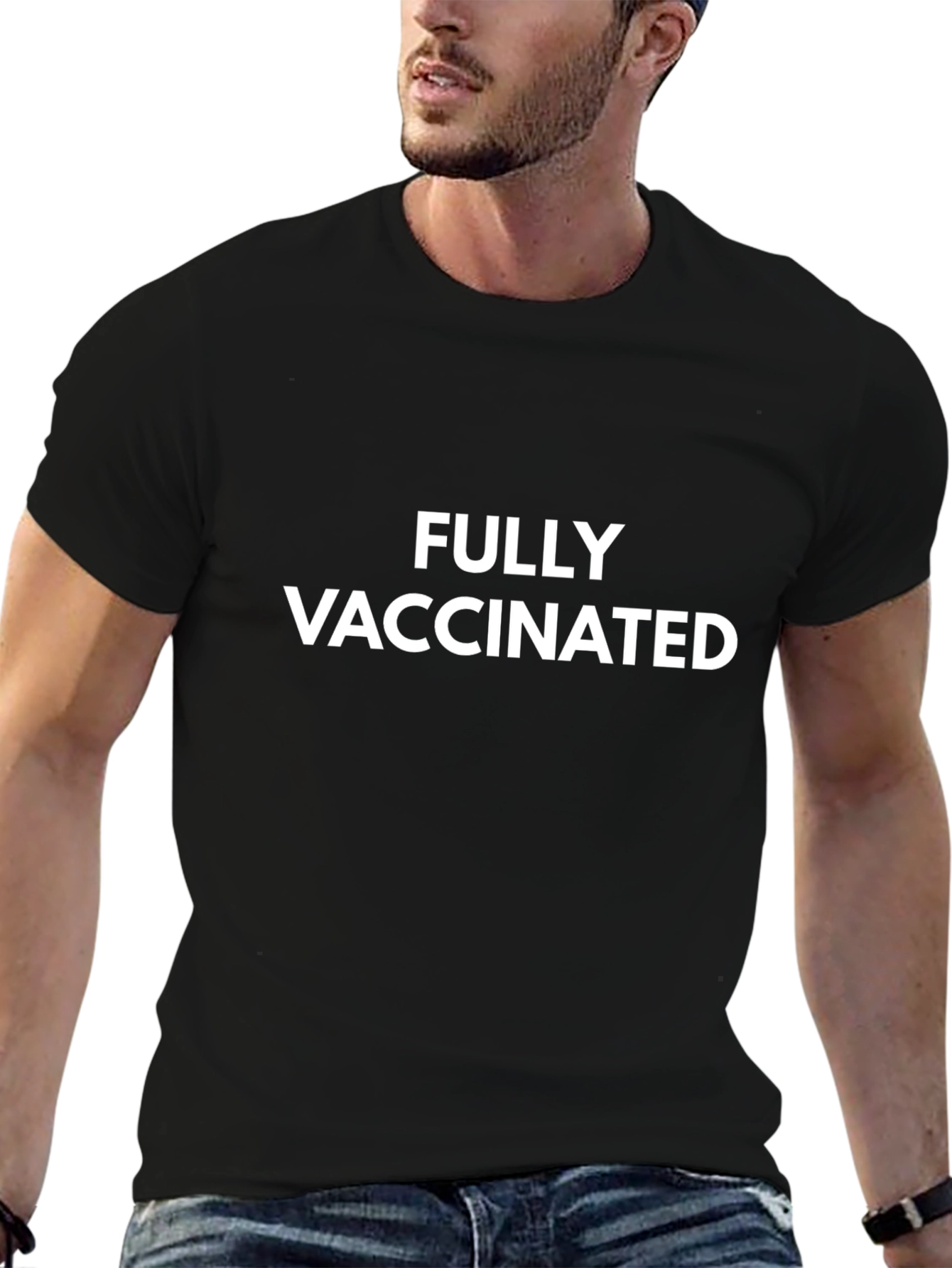 Fully Vaccinated Black T-Shirt