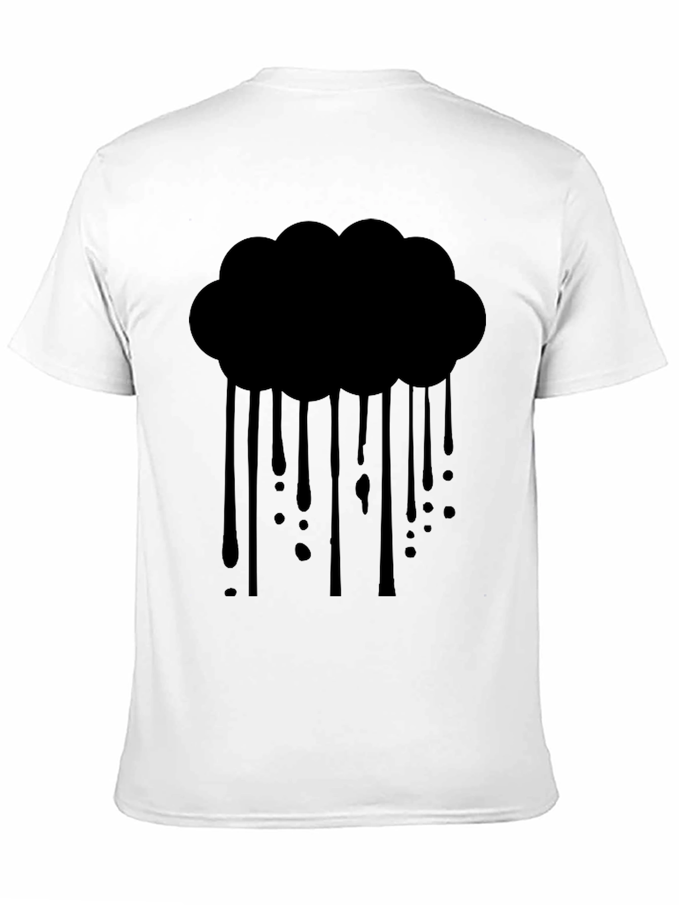 Rain Cloud Graphic Tee - Mens Black T-Shirt