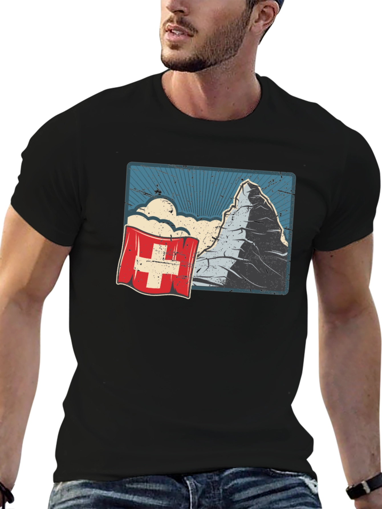 Swiss Mountain T-Shirt - Classic Design
