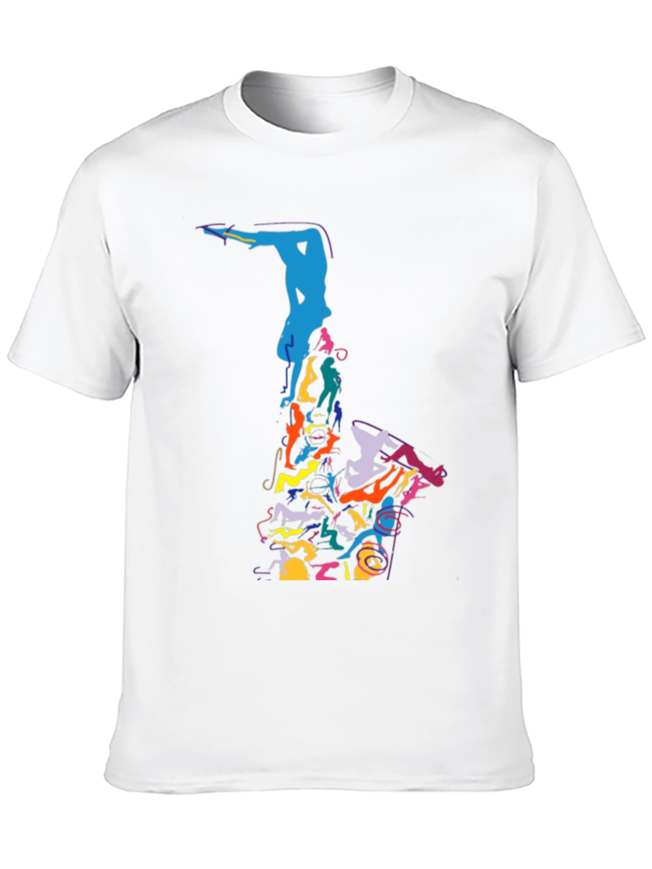 Abstract Saxophone Graphic Tee