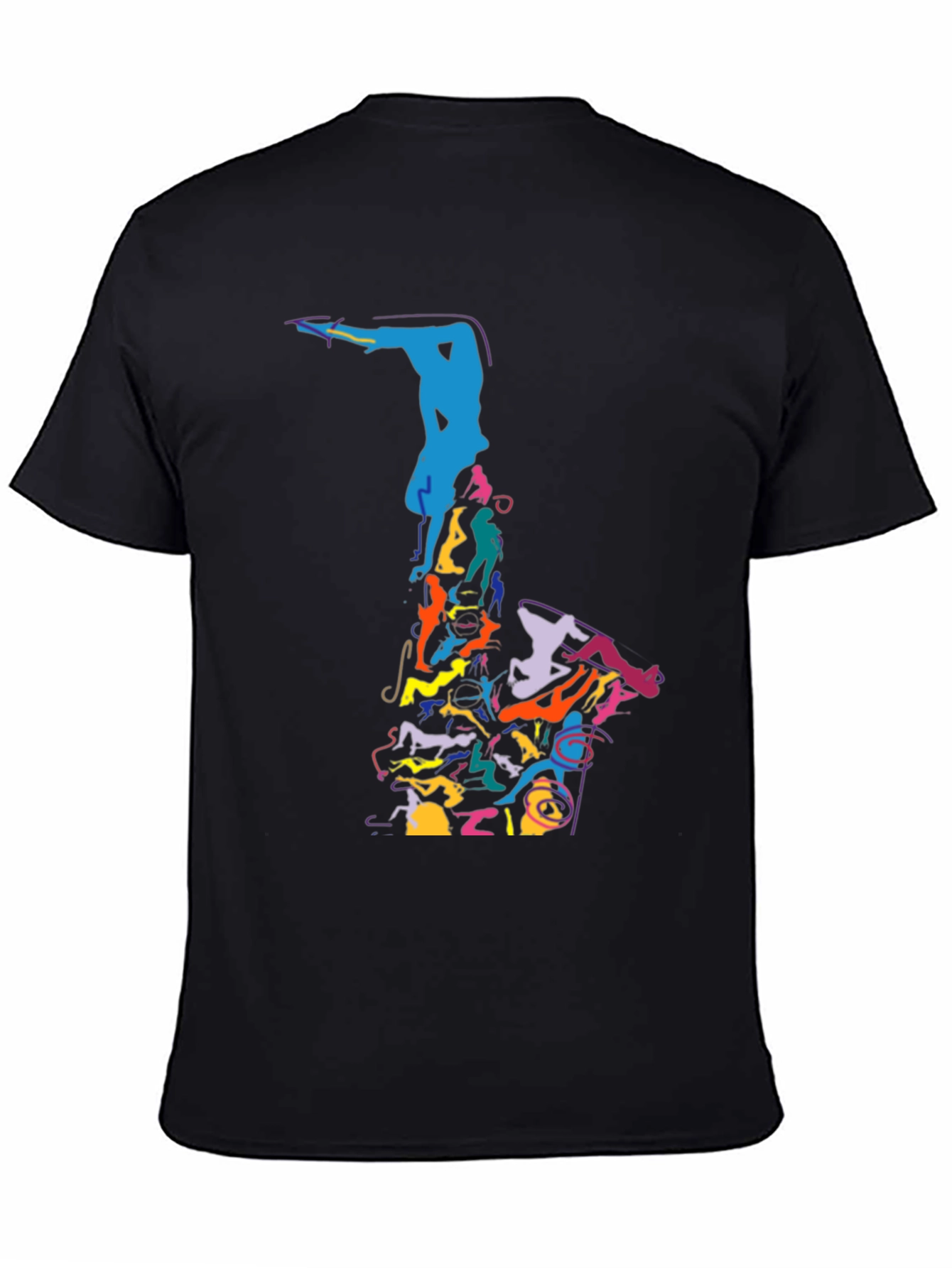 Abstract Saxophone Graphic Tee