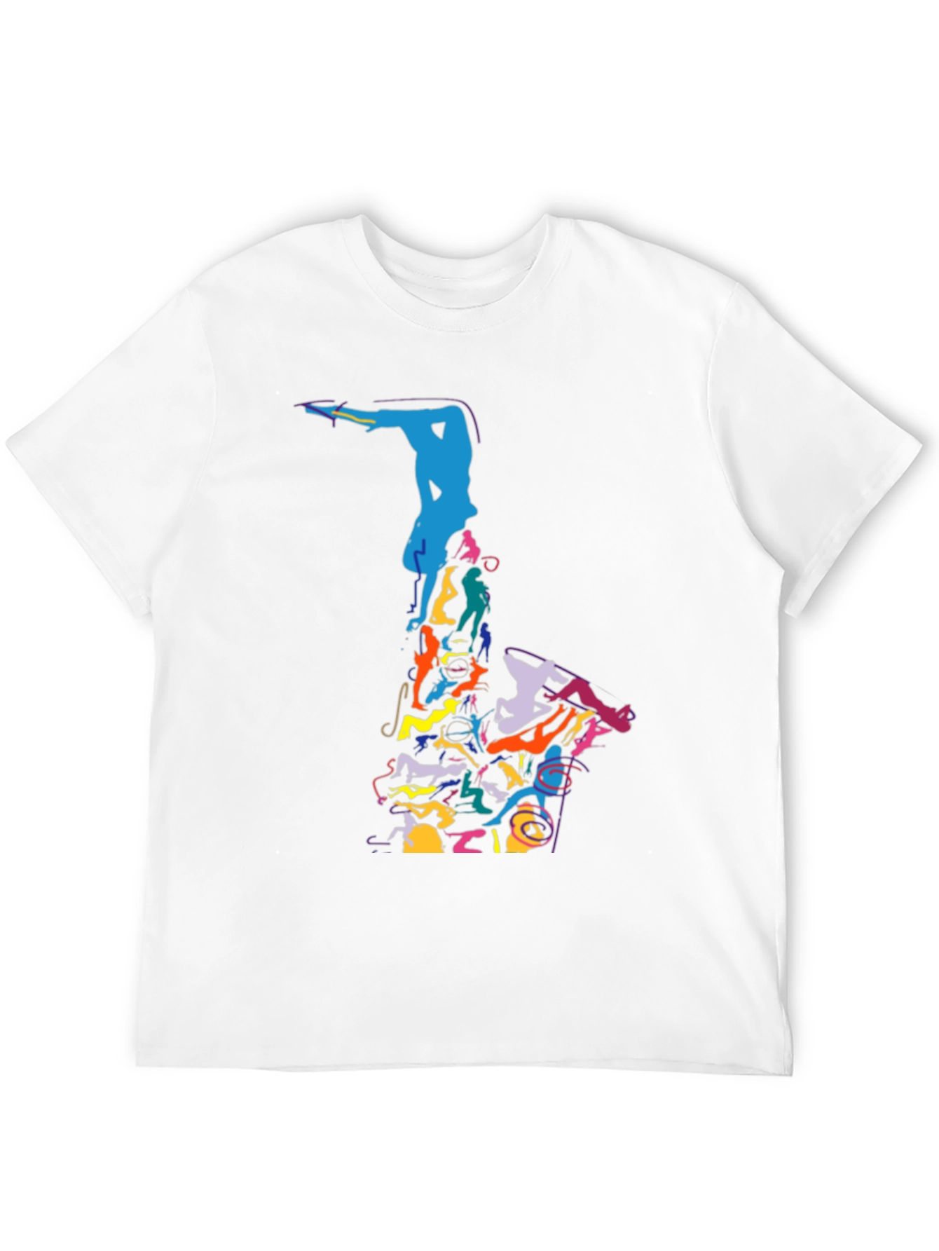 Abstract Saxophone Graphic Tee