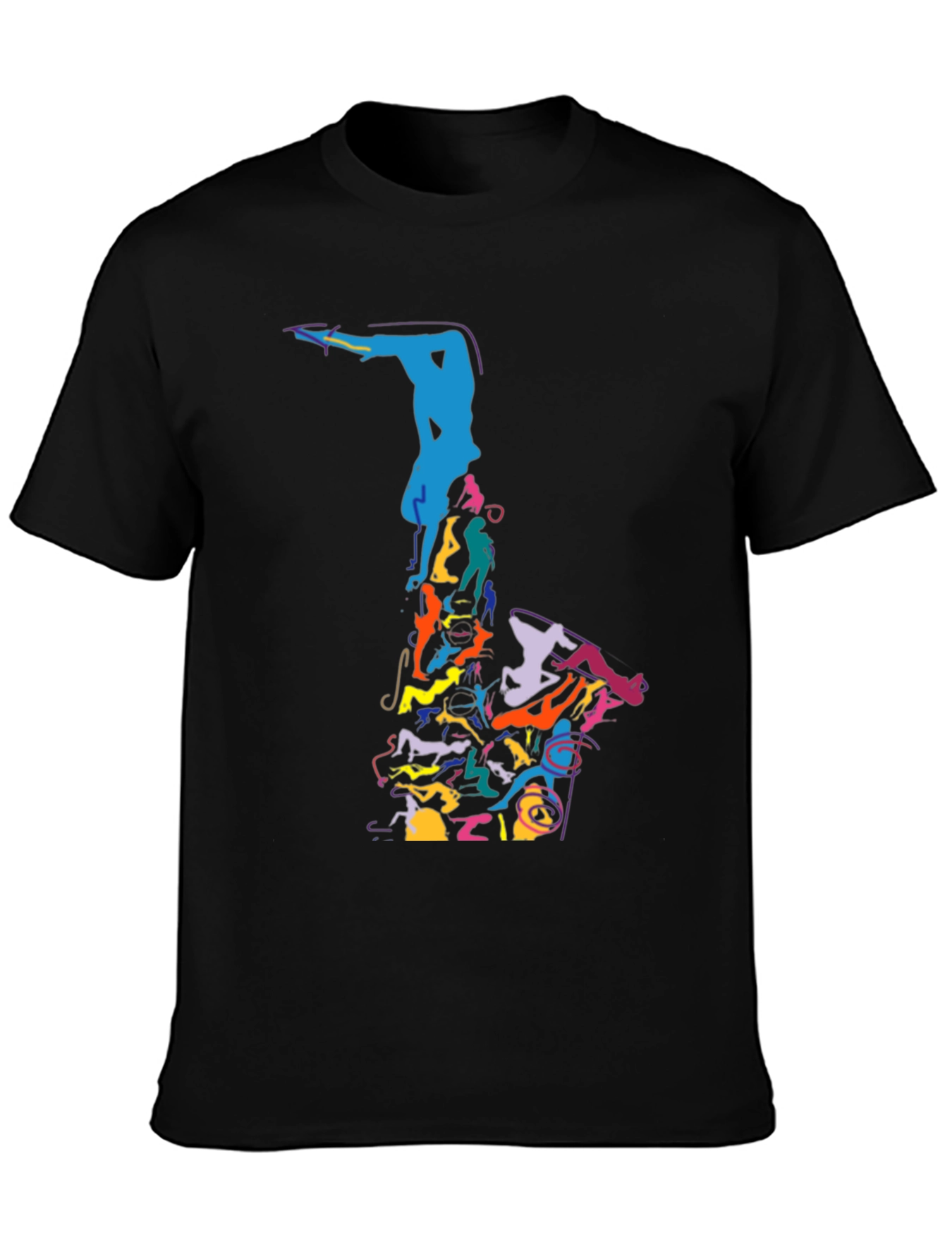 Abstract Saxophone Graphic Tee