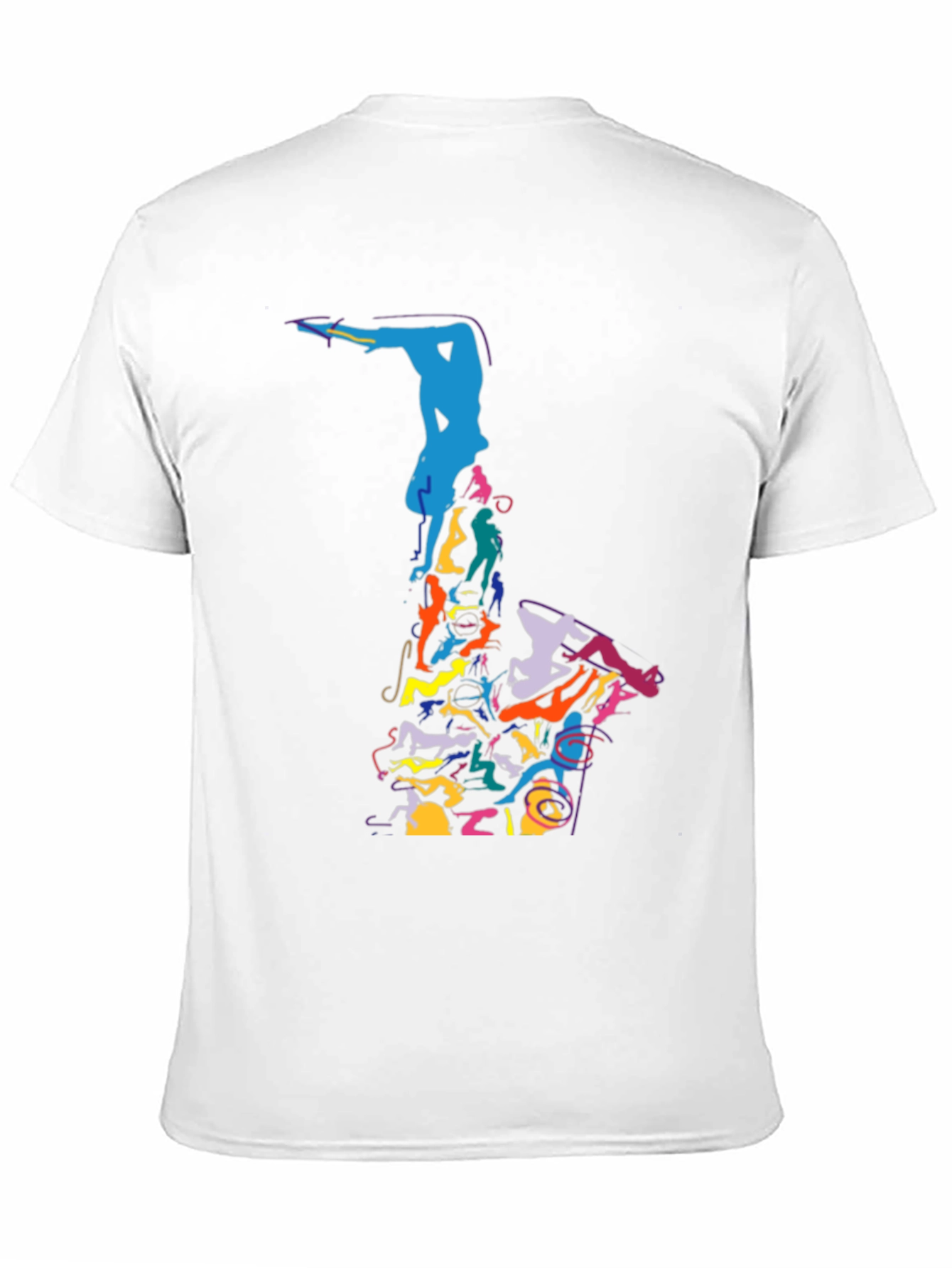 Abstract Saxophone Graphic Tee
