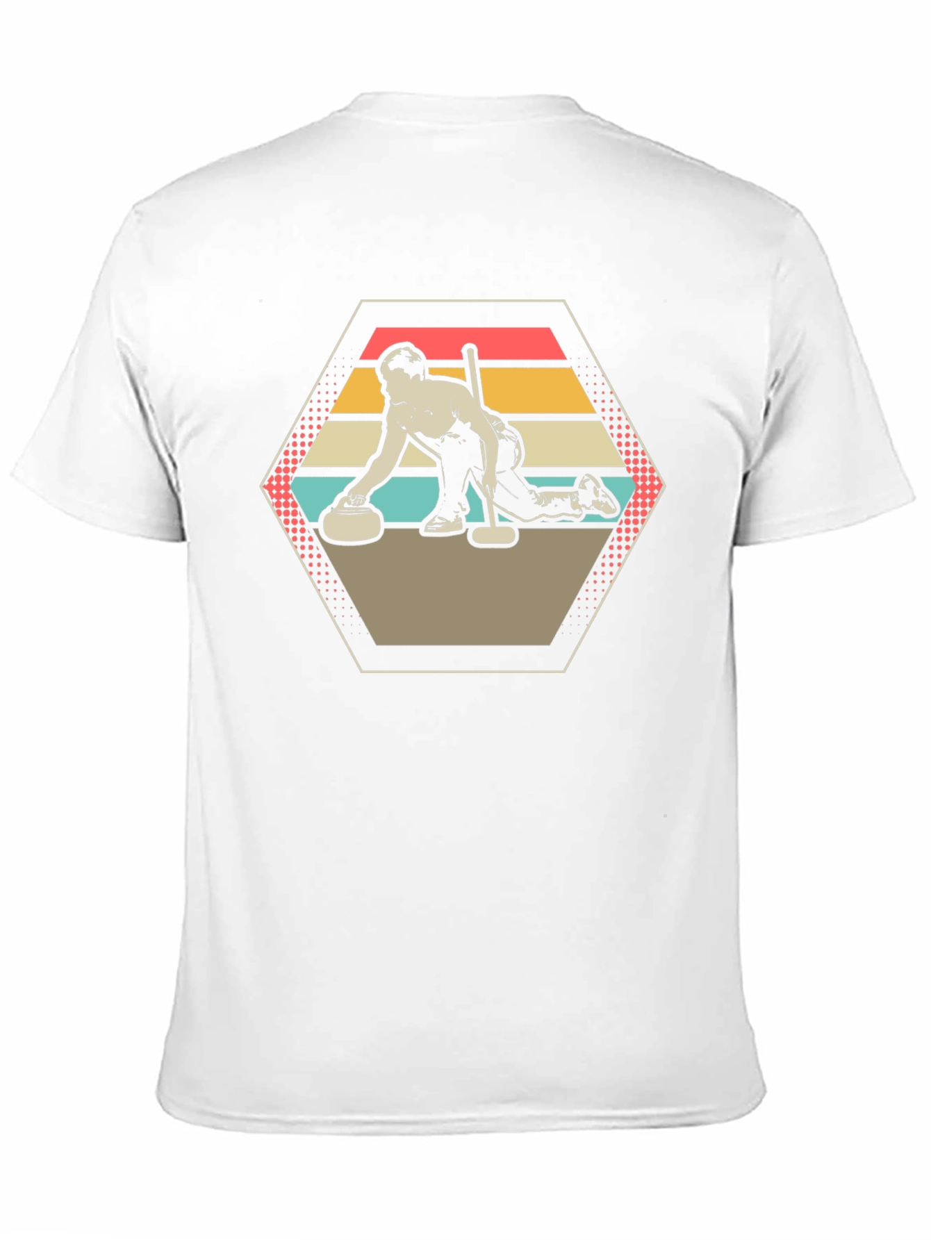 Retro Curling Shirt - Unique Graphic Tee