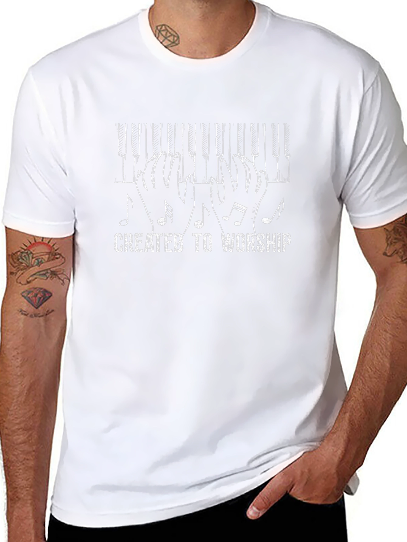 Created To Worship Piano T-Shirt