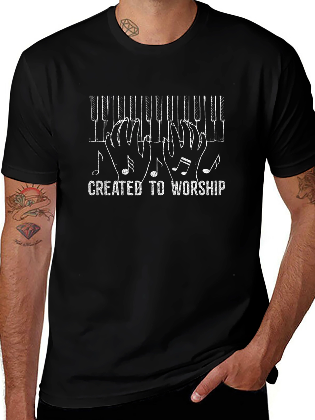 Created To Worship Piano T-Shirt
