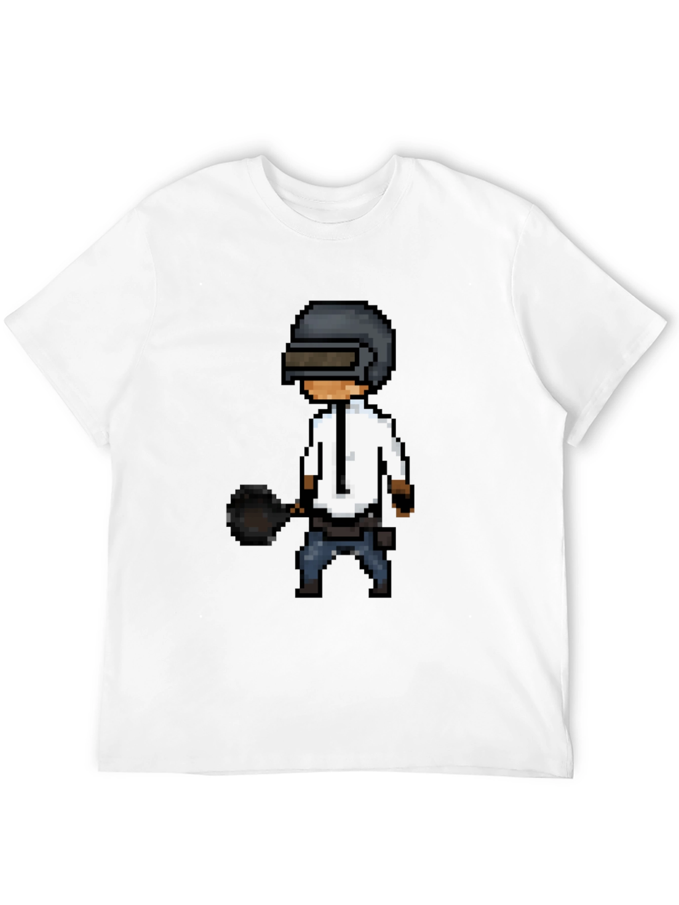 Pixel PUBG T-Shirt: Black Gaming Tee