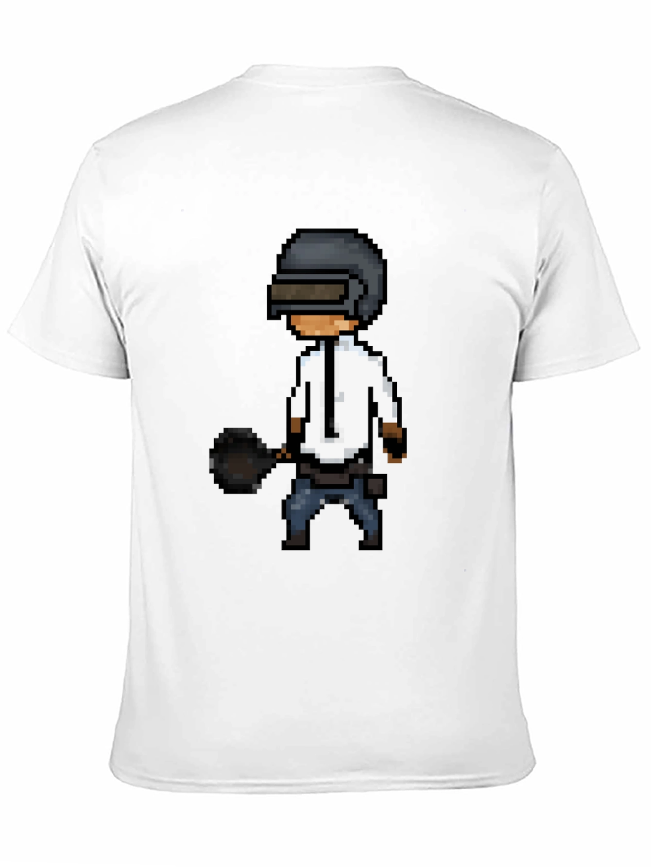 Pixel PUBG T-Shirt: Black Gaming Tee