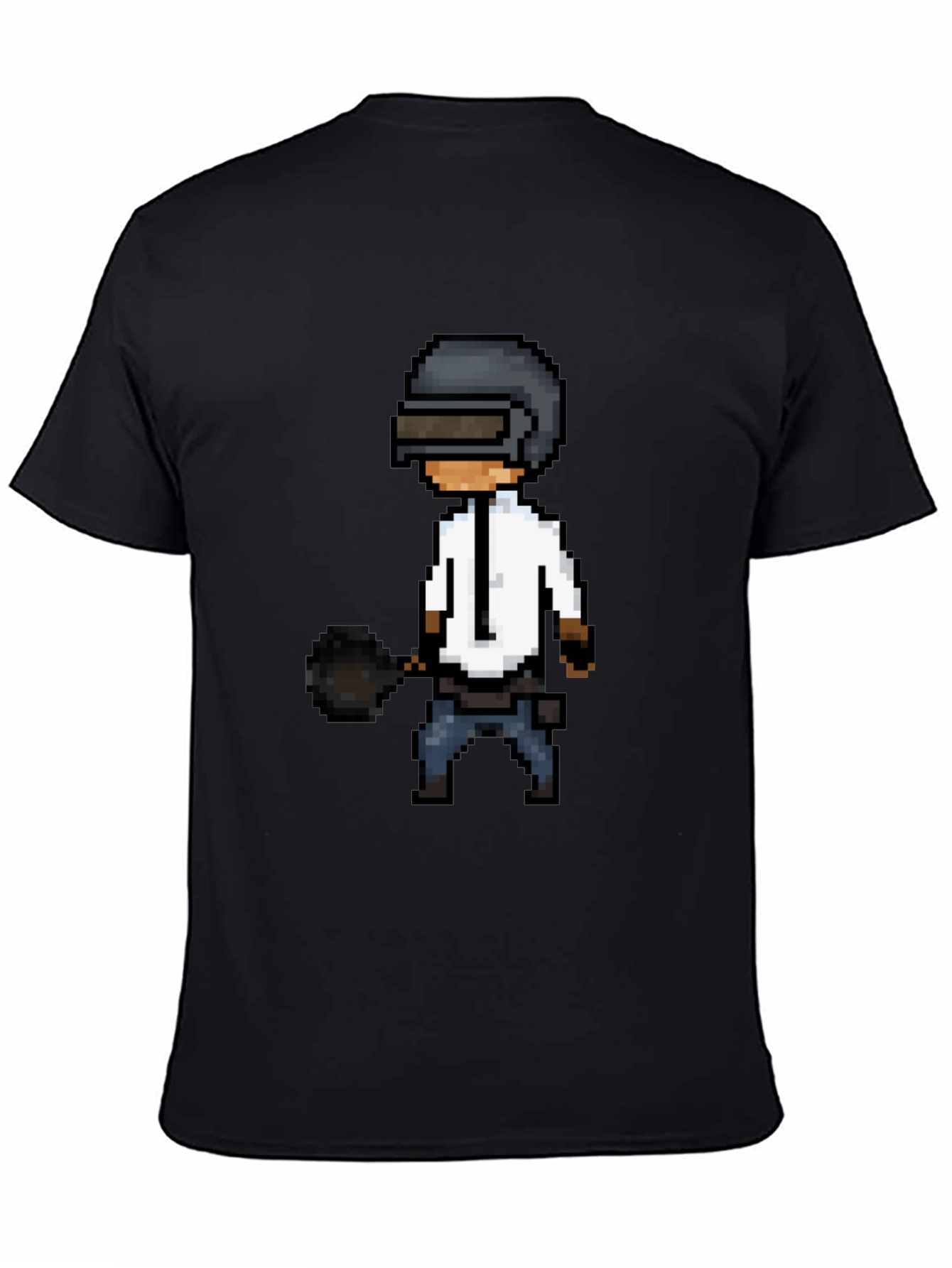 Pixel PUBG T-Shirt: Black Gaming Tee