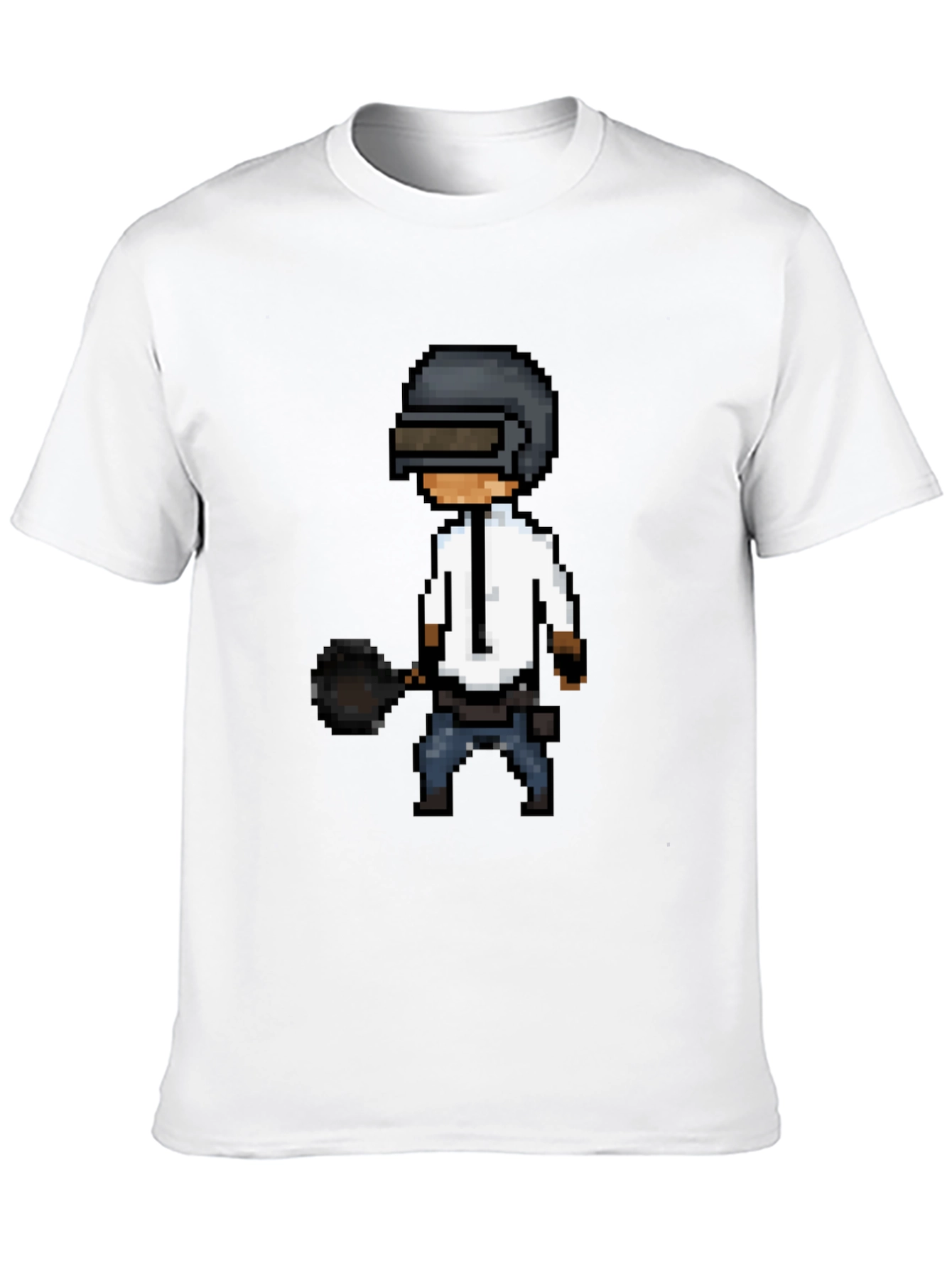 Pixel PUBG T-Shirt: Black Gaming Tee