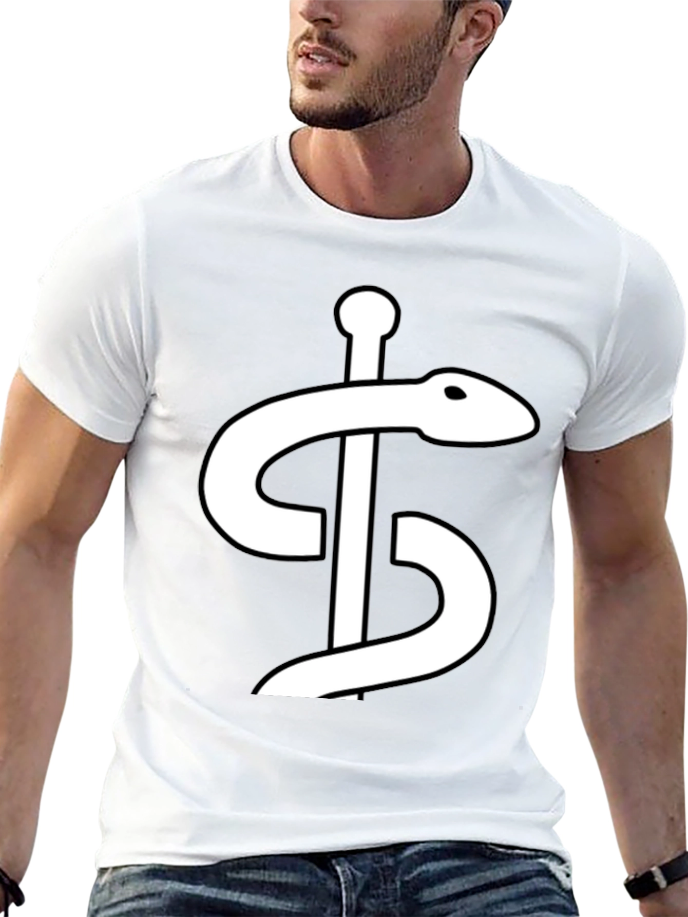 Caduceus Graphic Tee - Medical Symbol Shirt