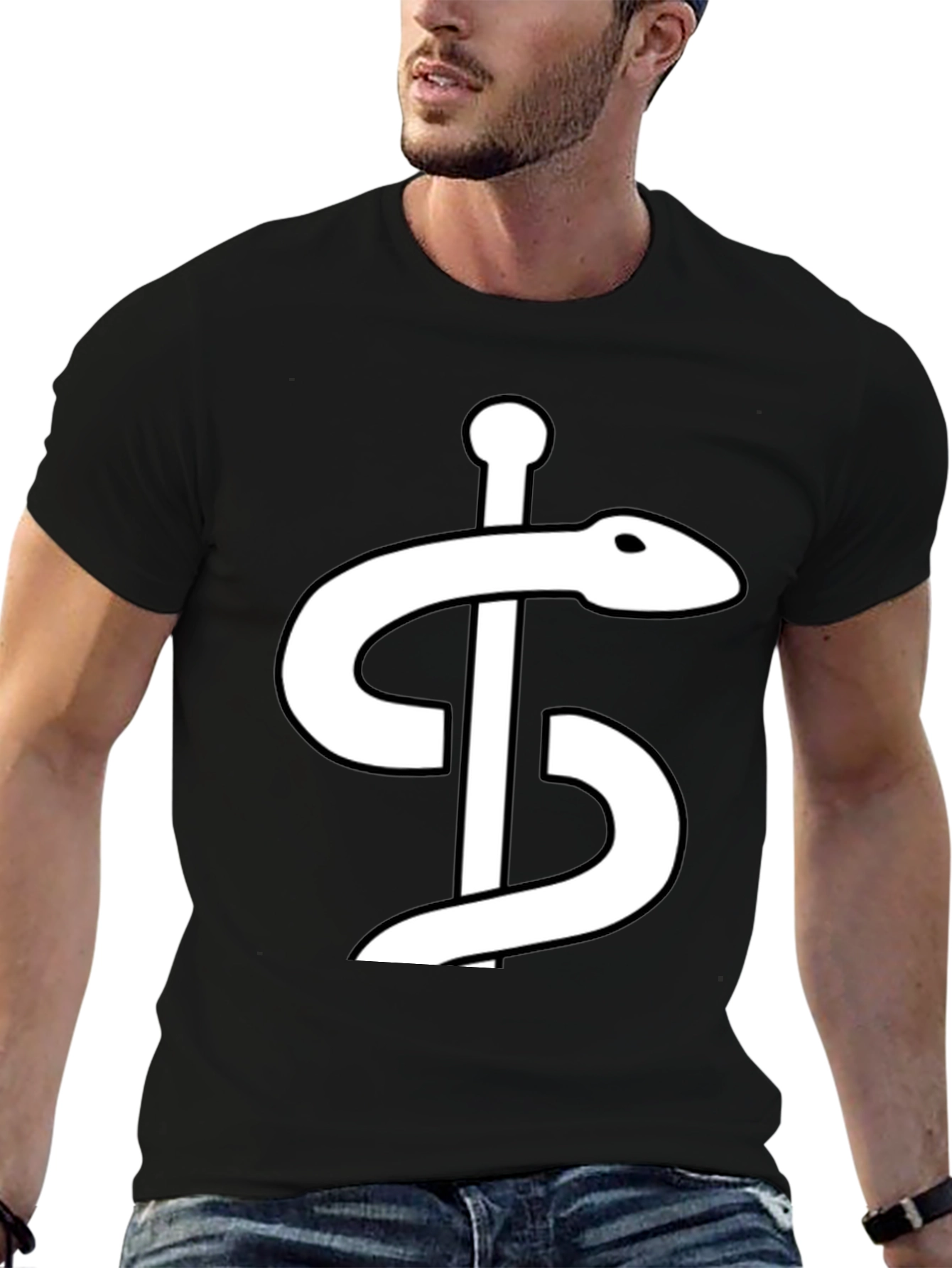Caduceus Graphic Tee - Medical Symbol Shirt