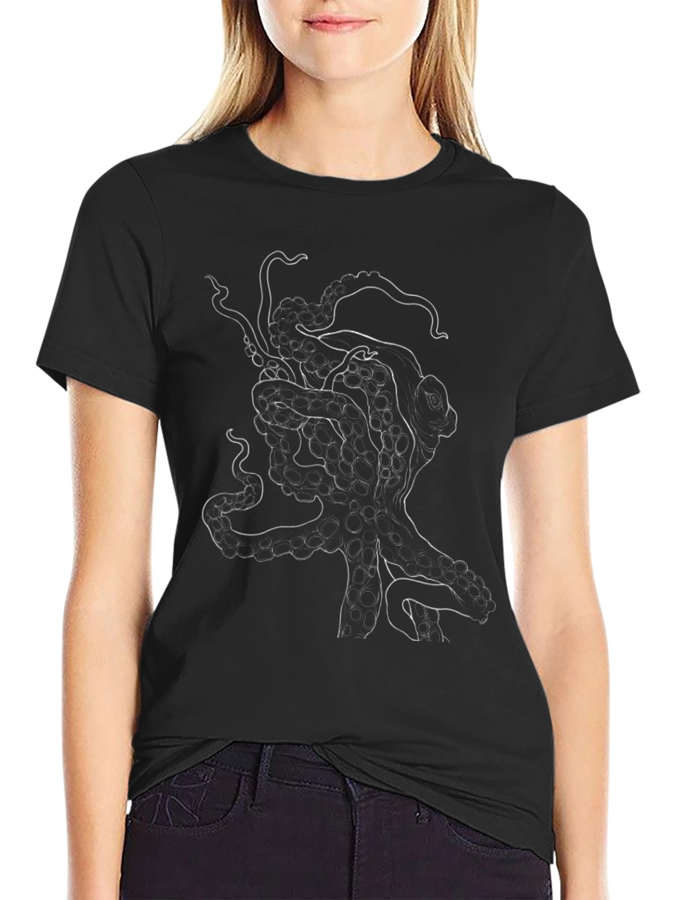 Tentacle Graphic Tee - Unique Kraken Design