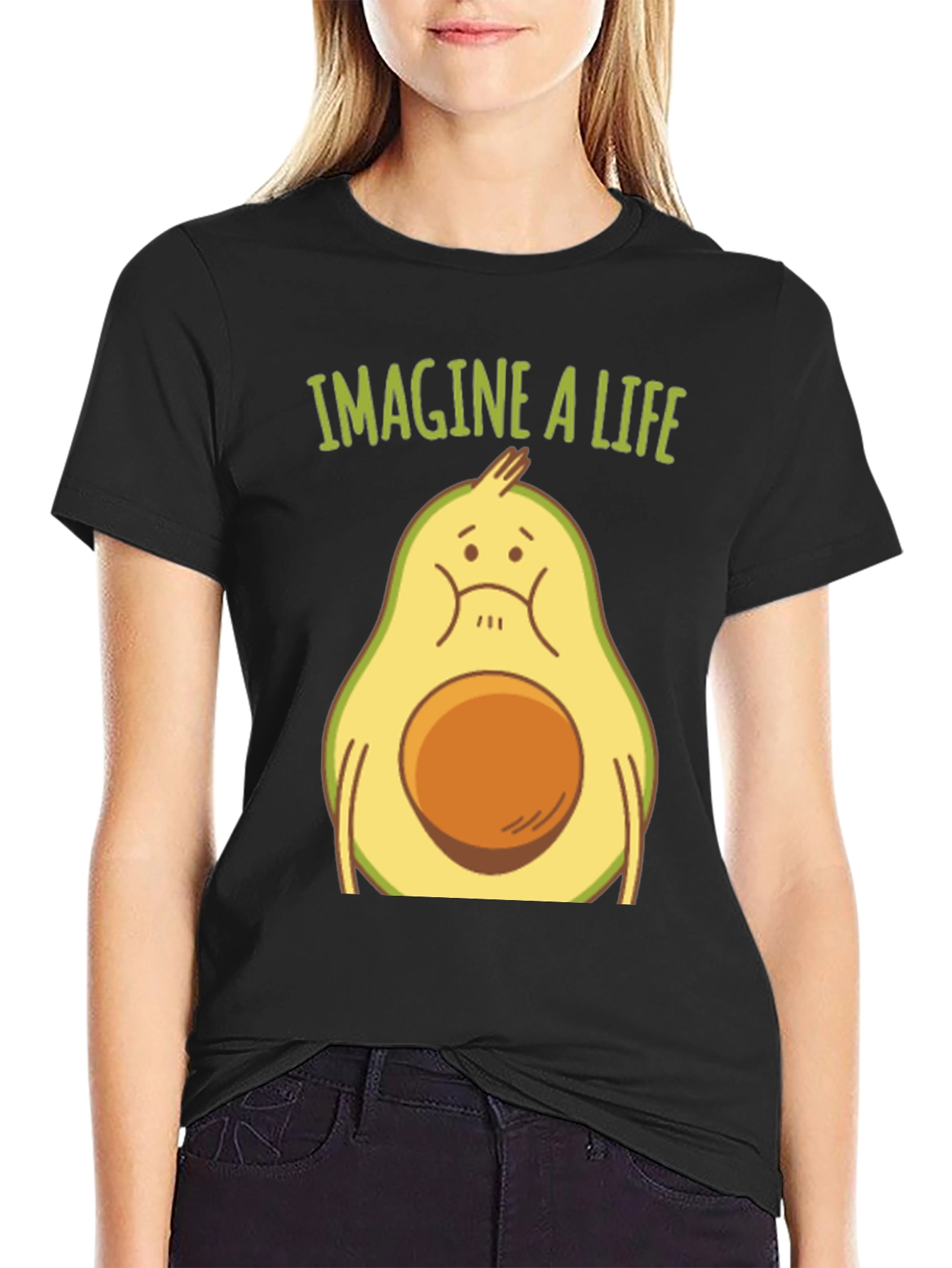Imagine a Life Avocado Graphic Tee - Unisex