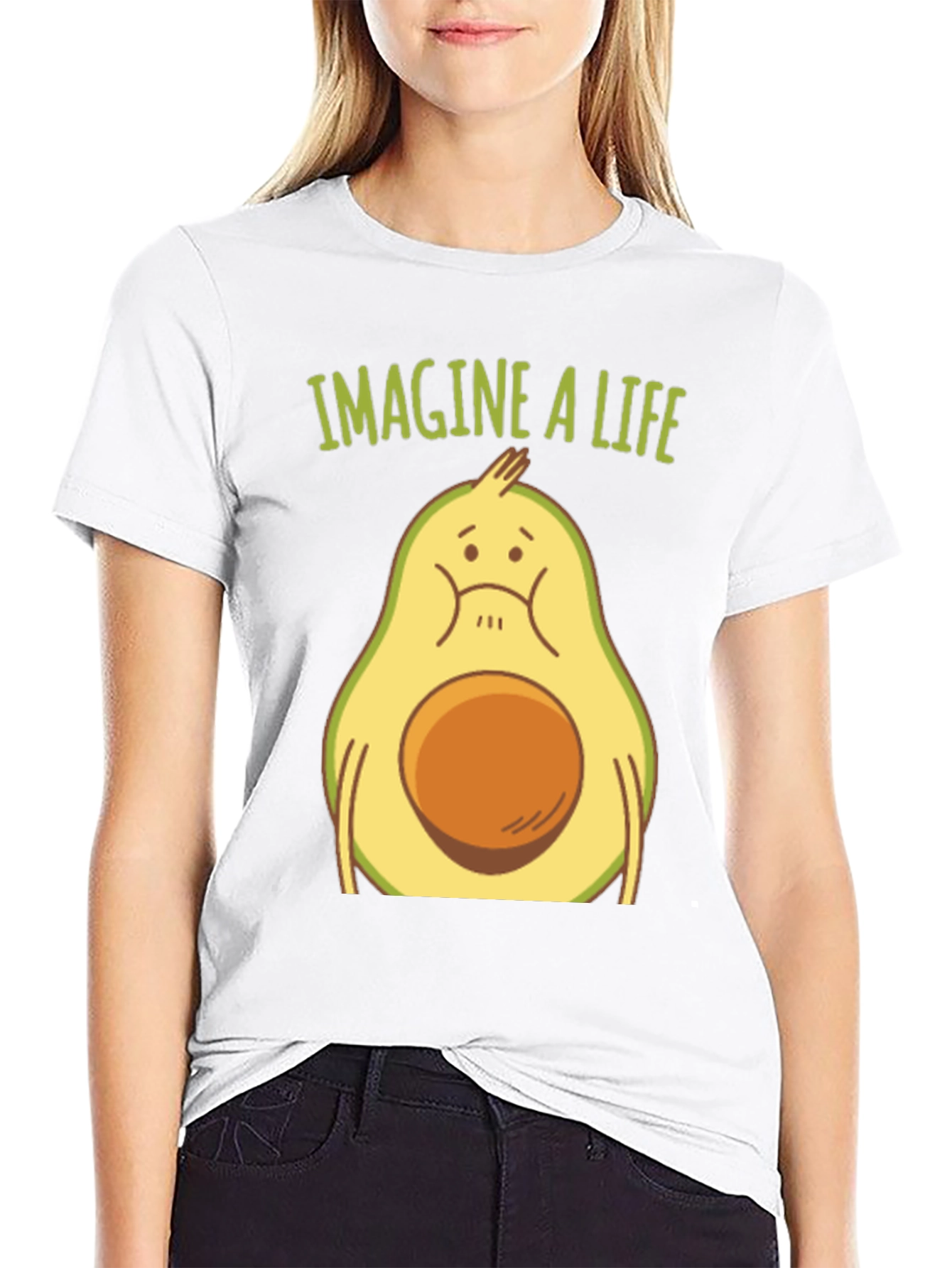 Imagine a Life Avocado Graphic Tee - Unisex