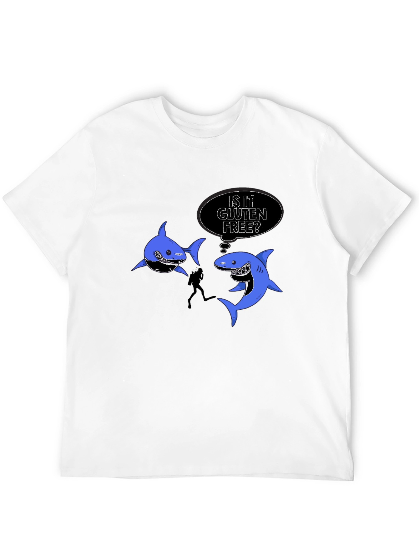 Funny Shark Gluten Free T-Shirt