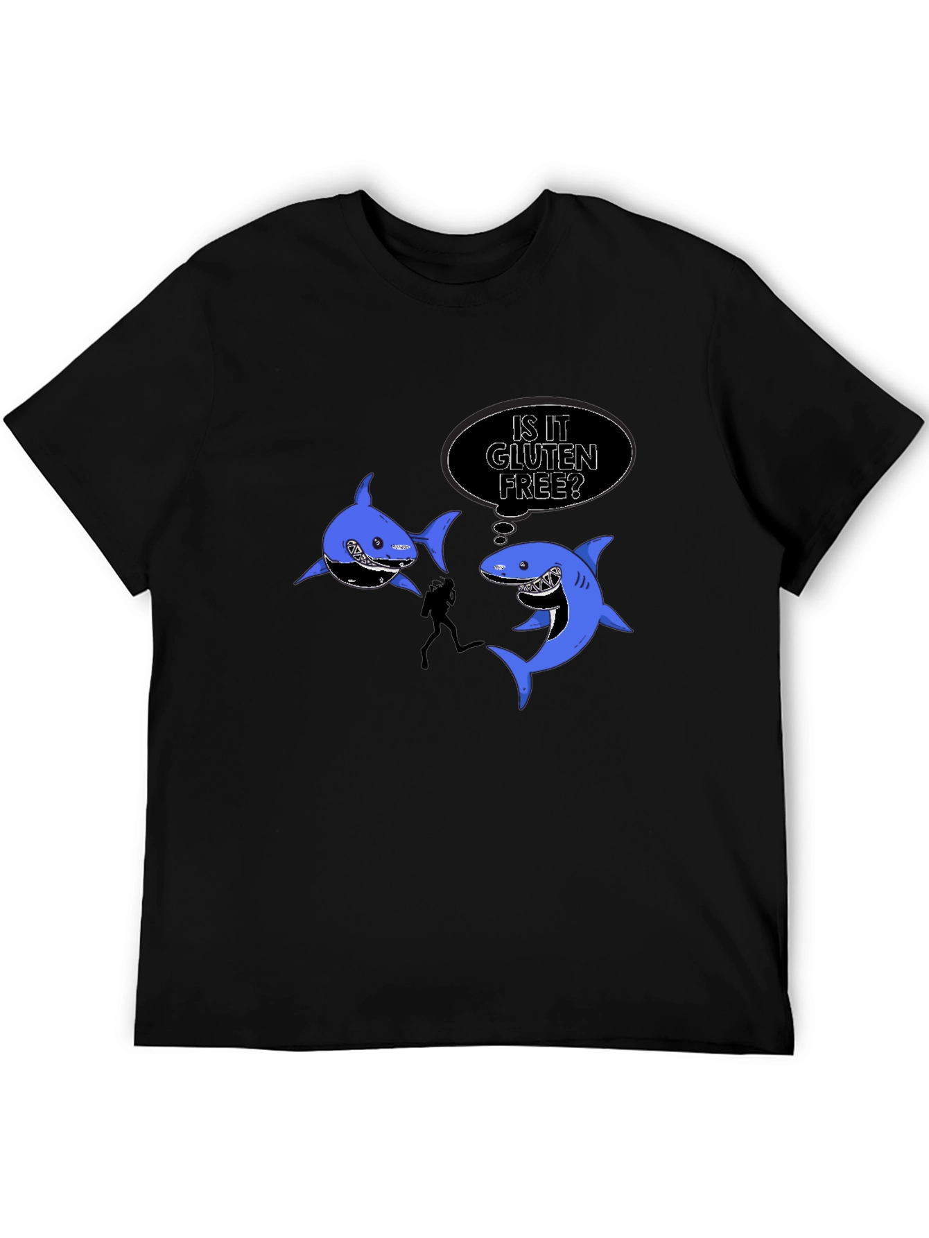 Funny Shark Gluten Free T-Shirt