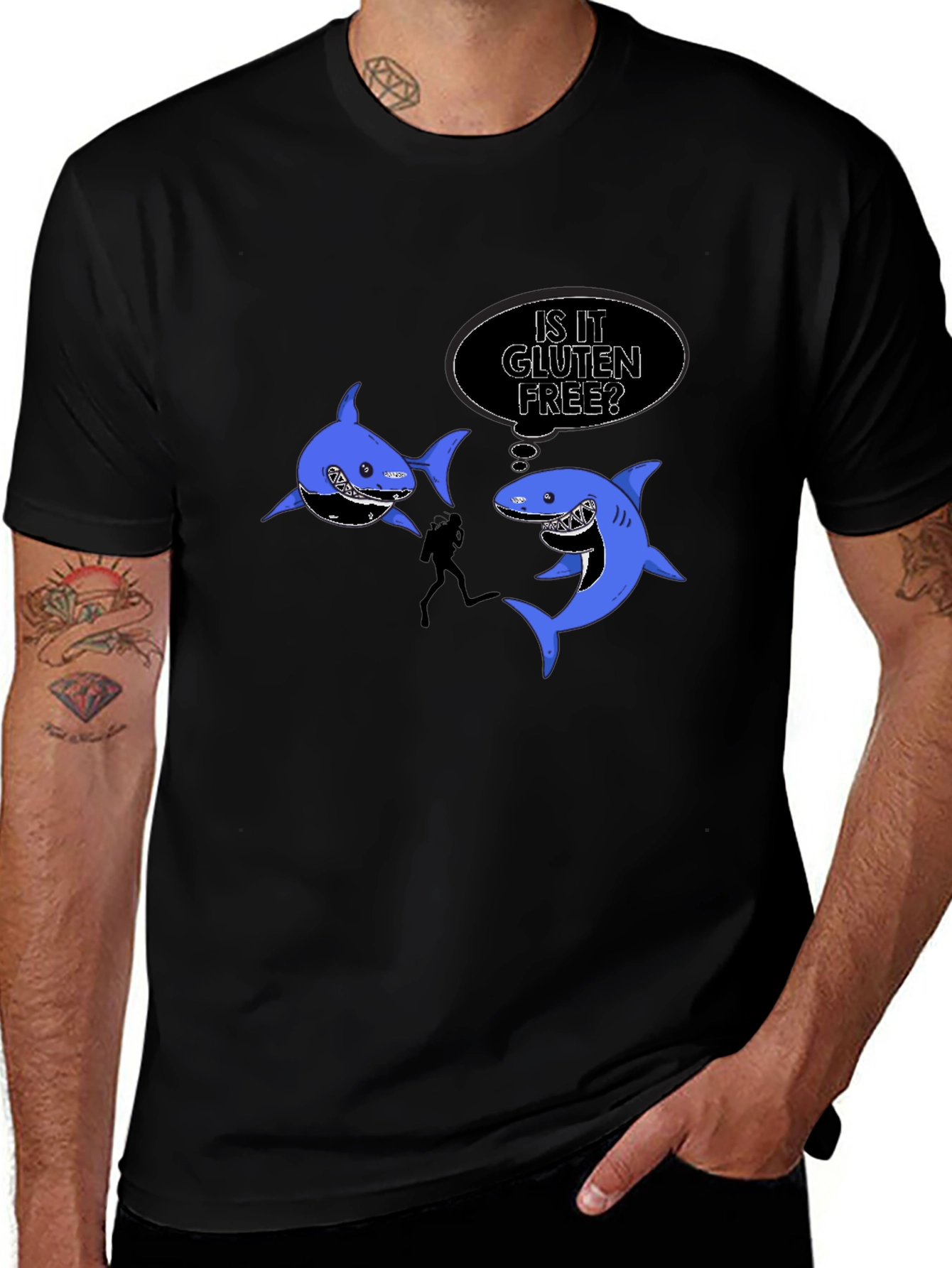Funny Shark Gluten Free T-Shirt