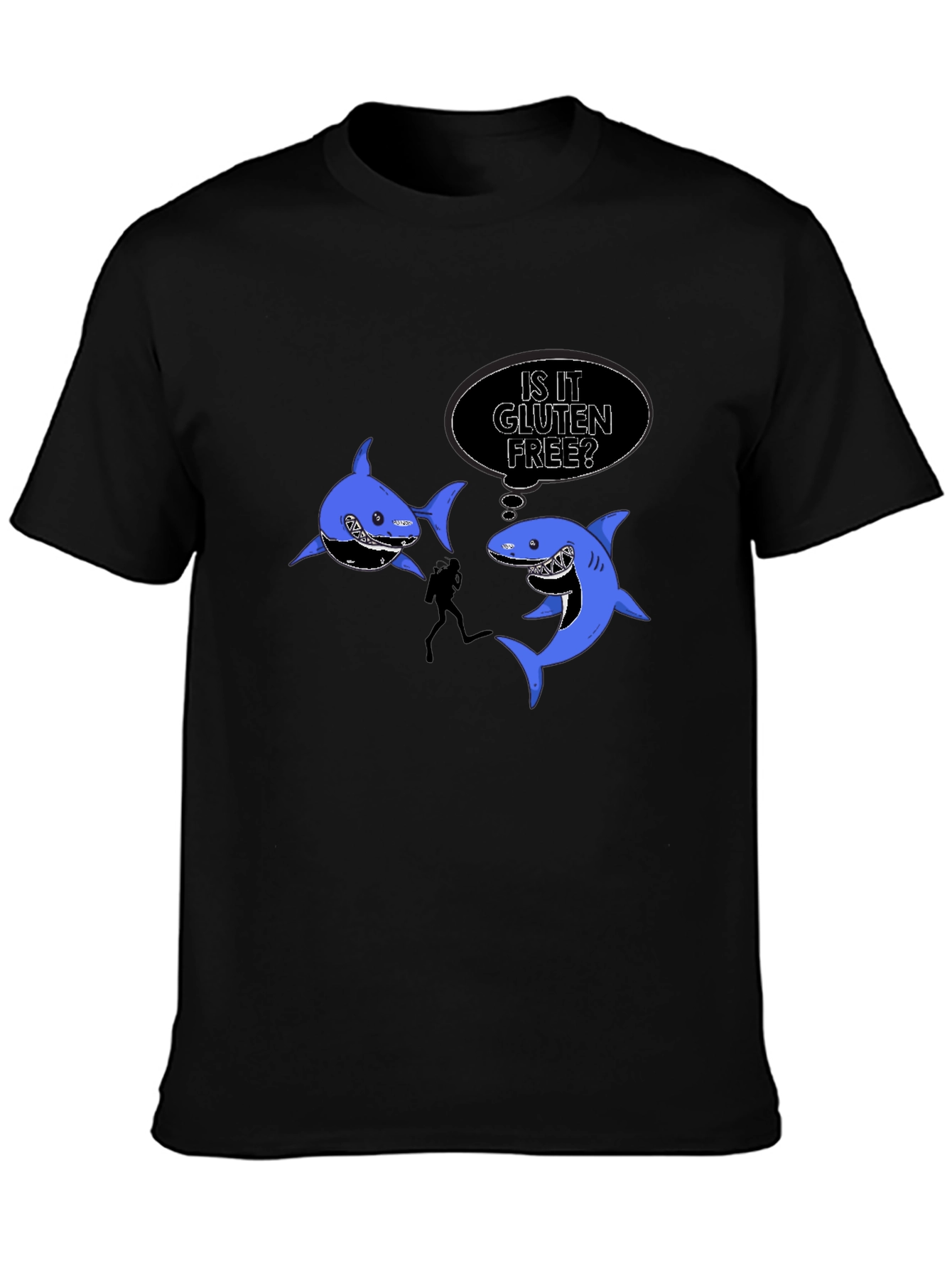 Funny Shark Gluten Free T-Shirt
