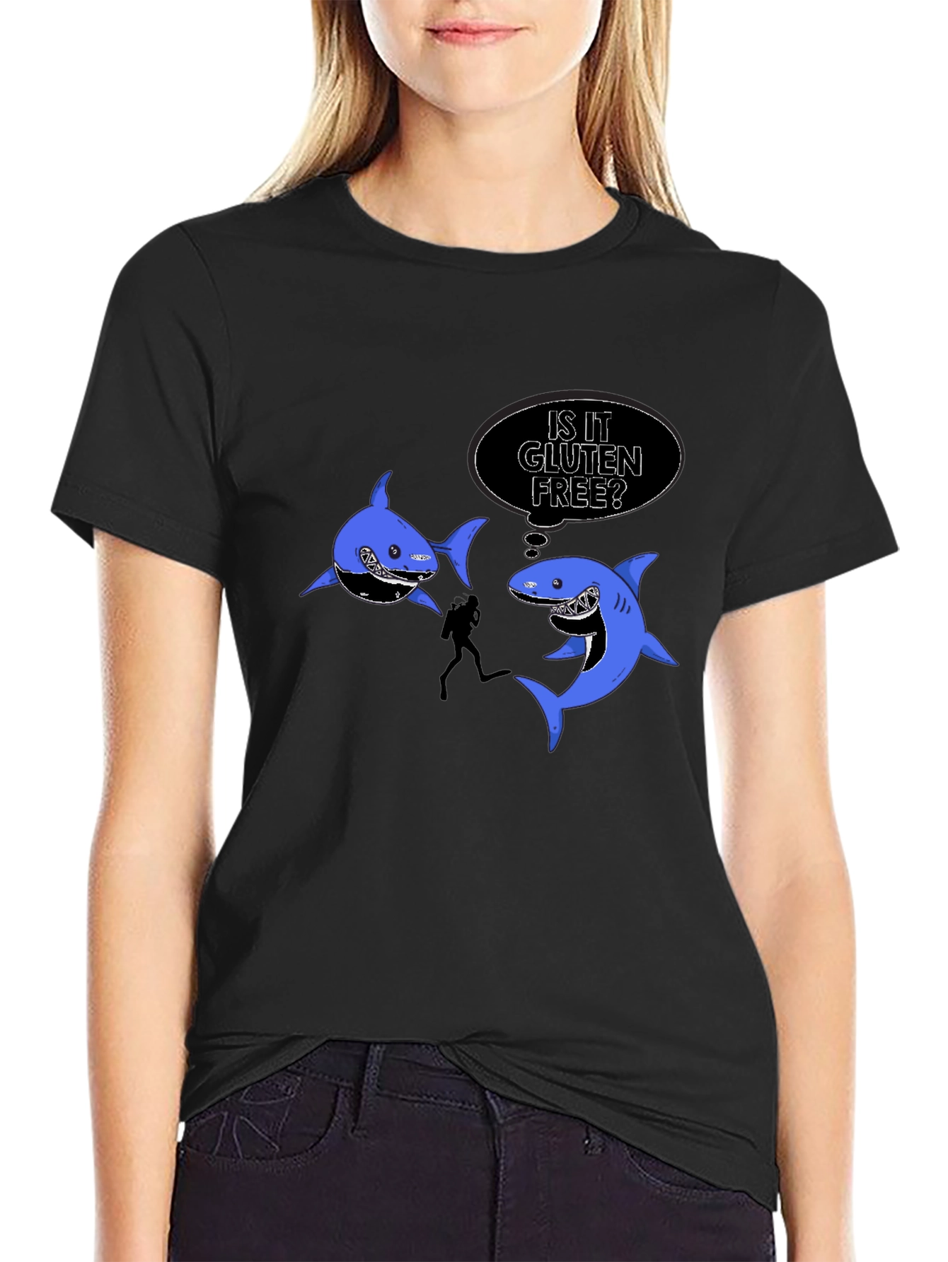 Funny Shark Gluten Free T-Shirt