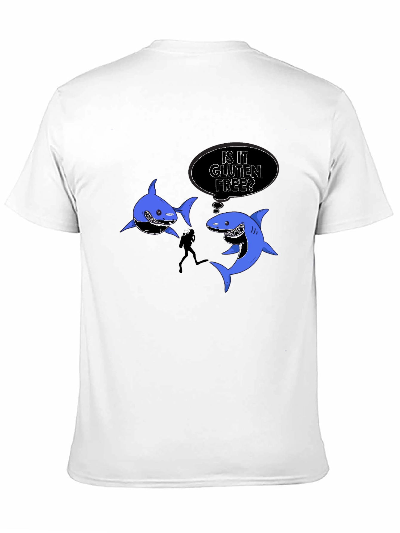 Funny Shark Gluten Free T-Shirt